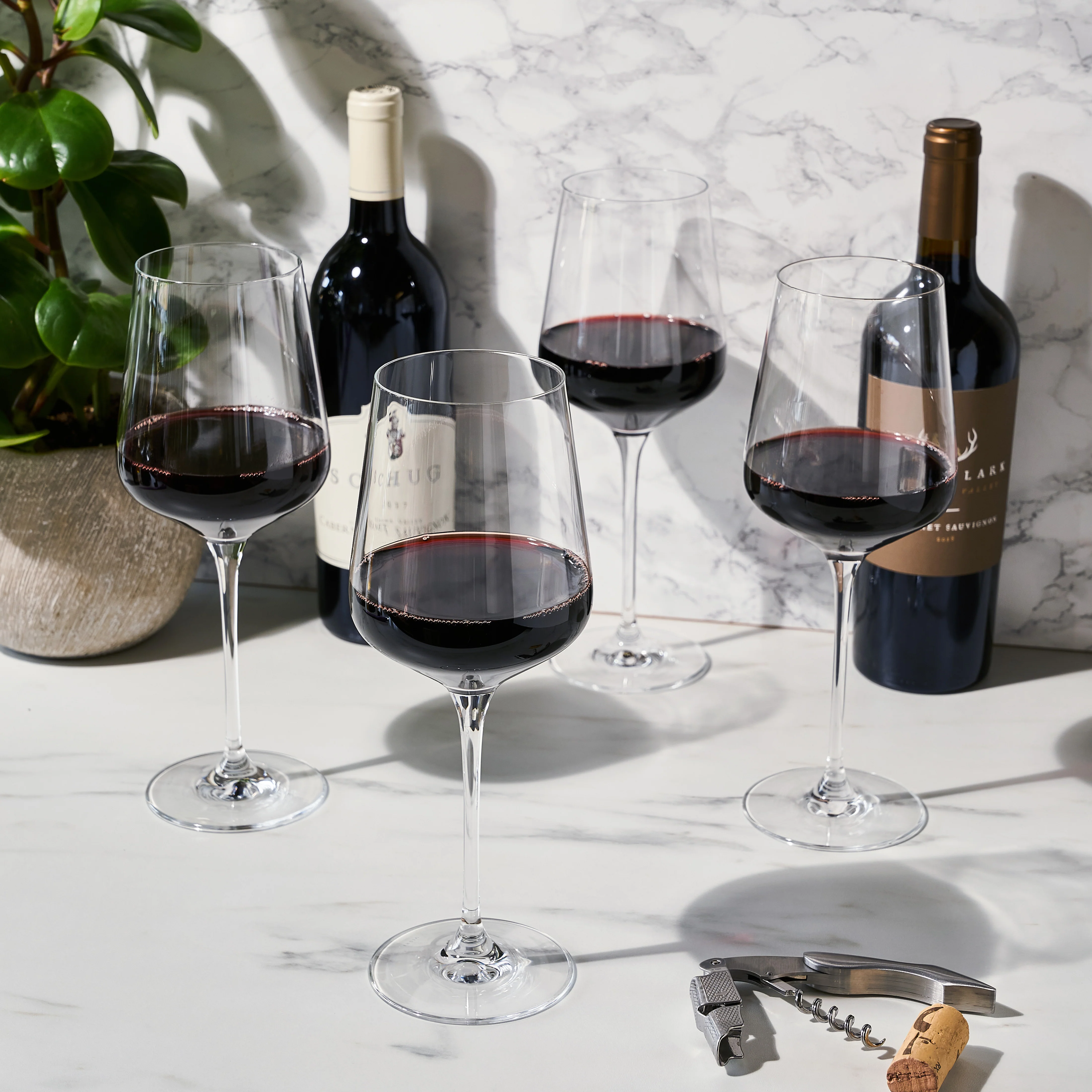 Reserve Inez Crystal Bordeaux Glasses Set of 4 - Image 2