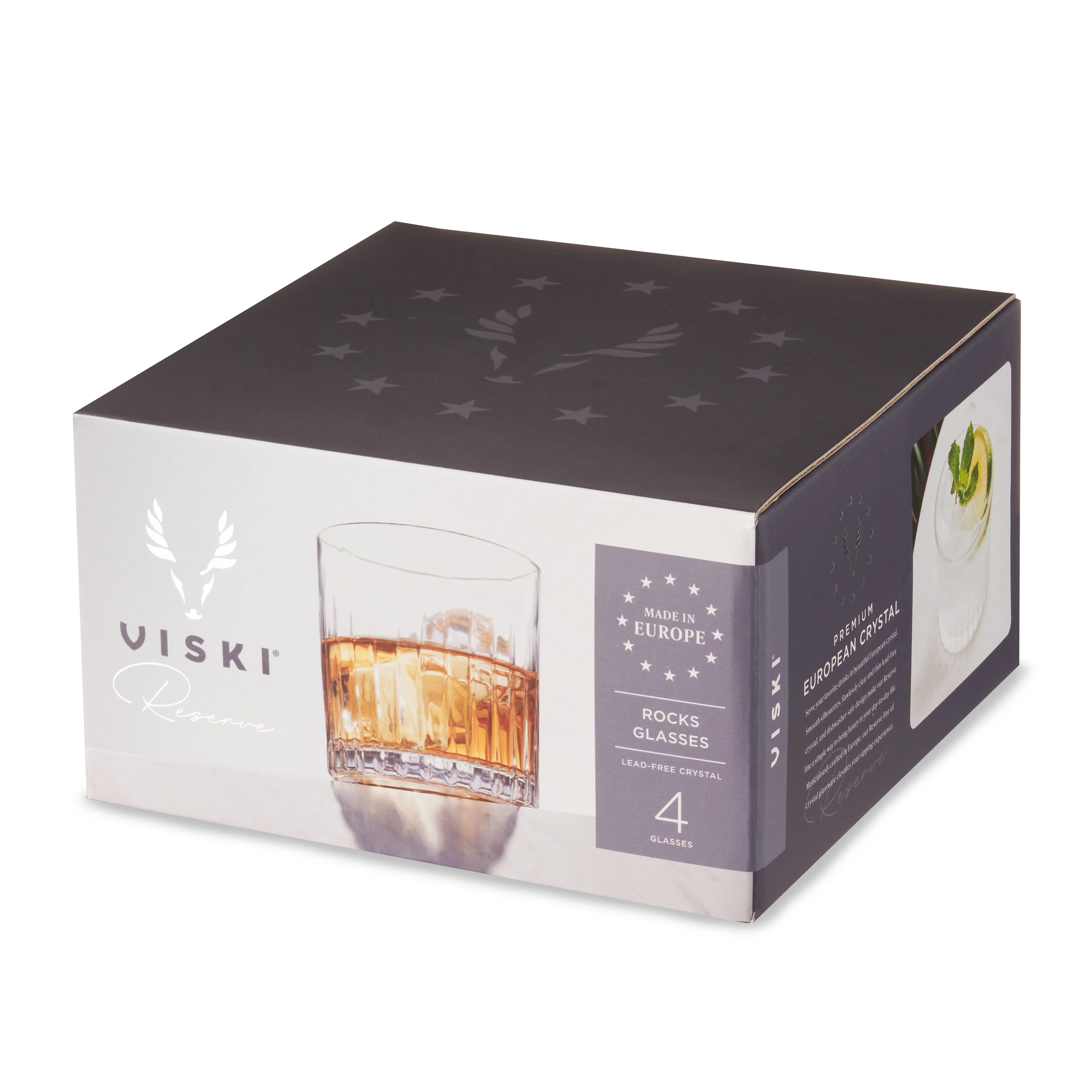 Reserve Milo Crystal Rocks Glasses Set of 4 - Image 7