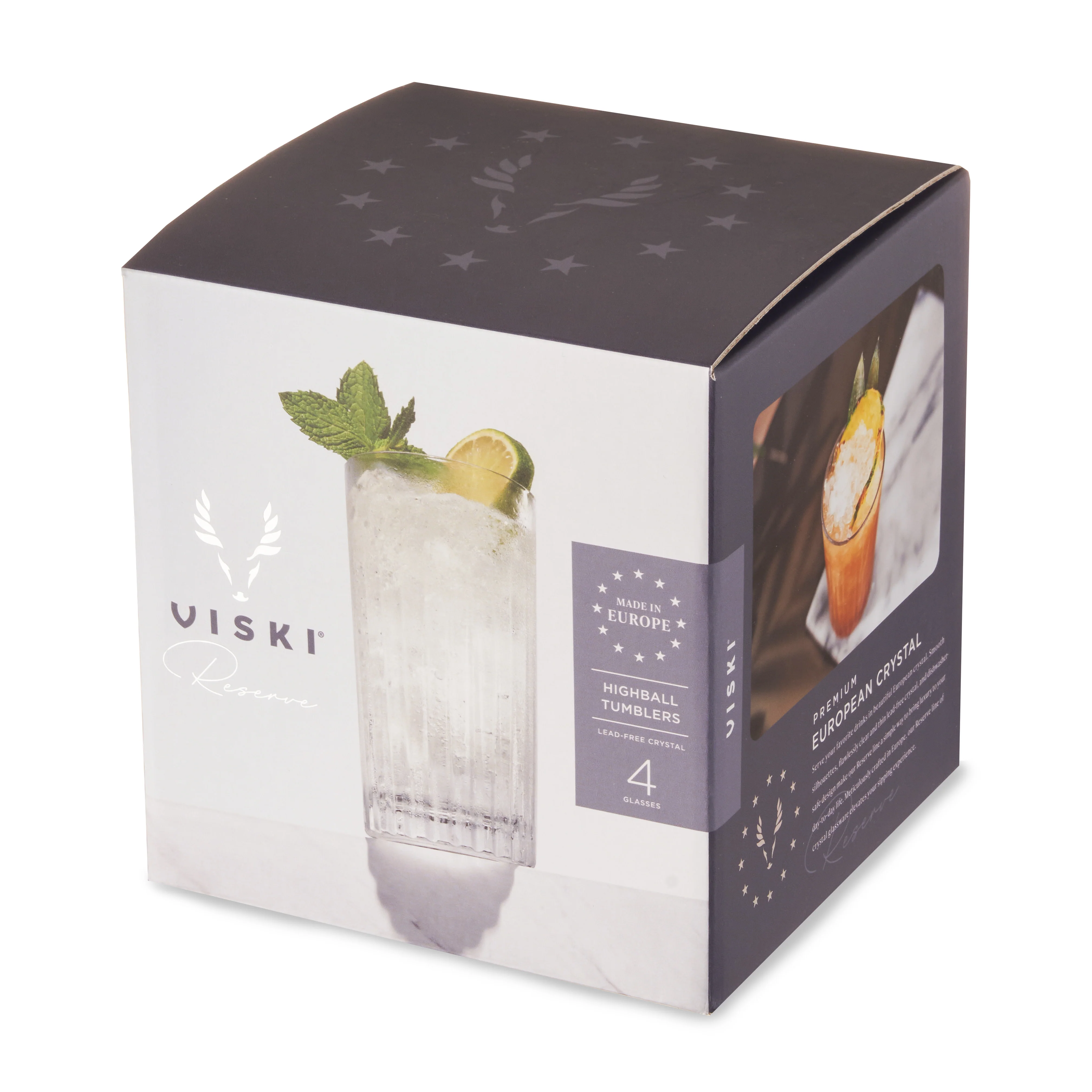 Reserve Milo Crystal Highball Glasses Set of 4 - Image 7