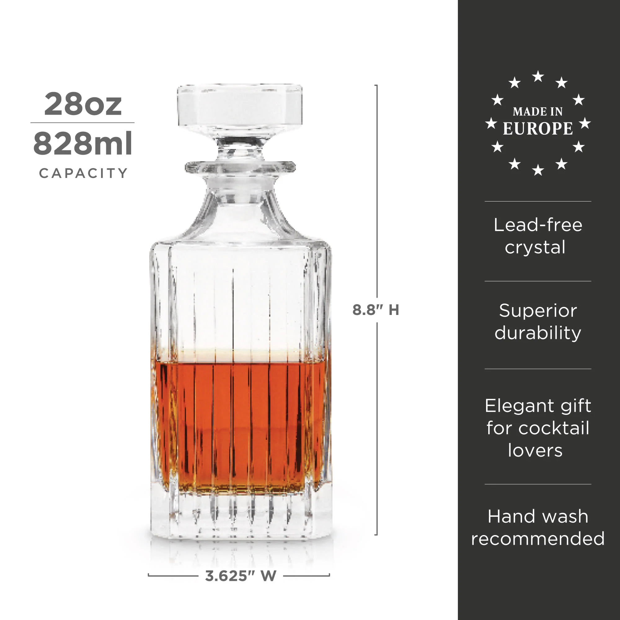 Reserve Milo Crystal Liquor Decanter - Image 6