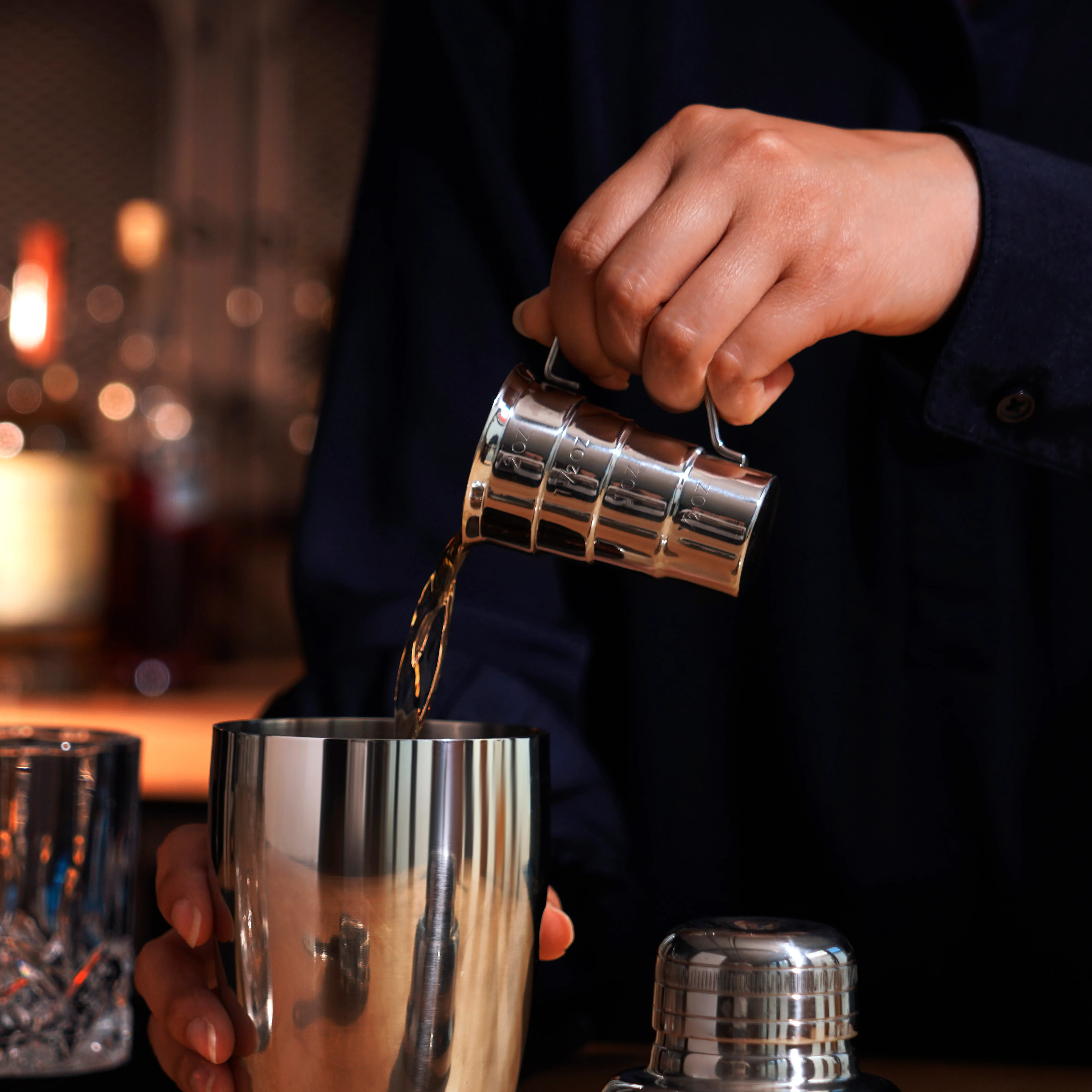 Harrison Stainless Steel Stepped Jigger - Image 3