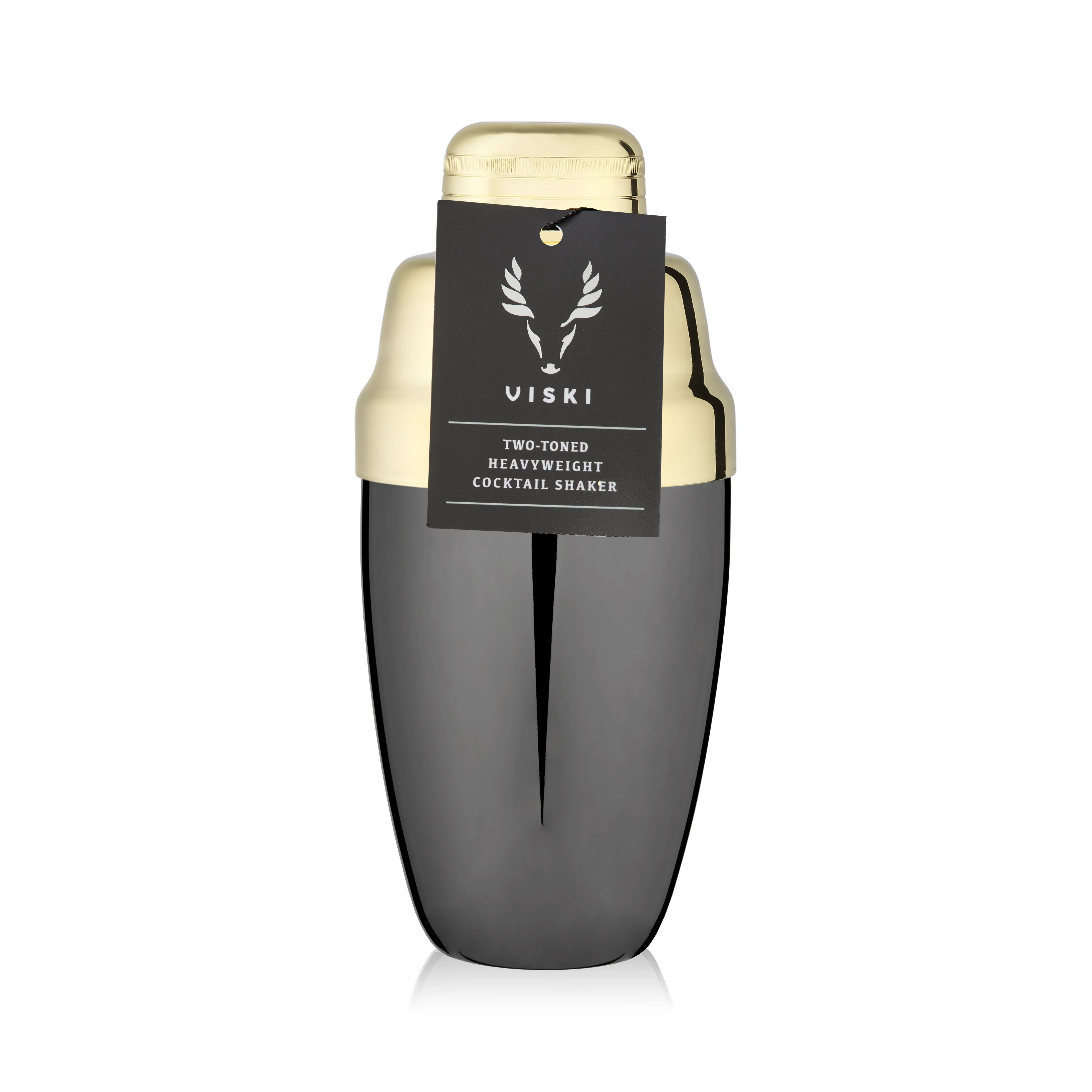 Heavyweight Cocktail Shaker in Black & Gold - Image 7