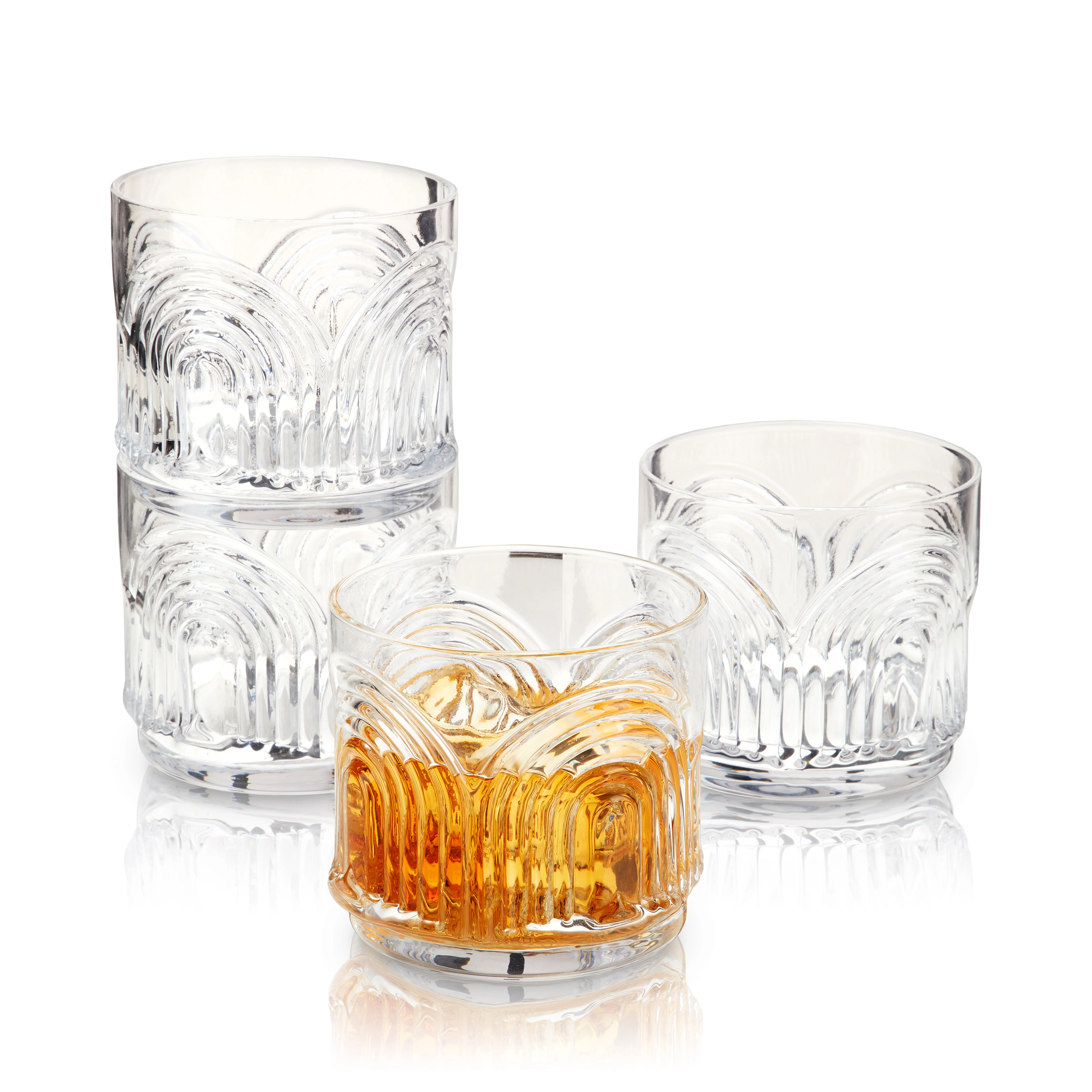 Beau Crystal Lowball Tumblers, Set of 4 - Image 4