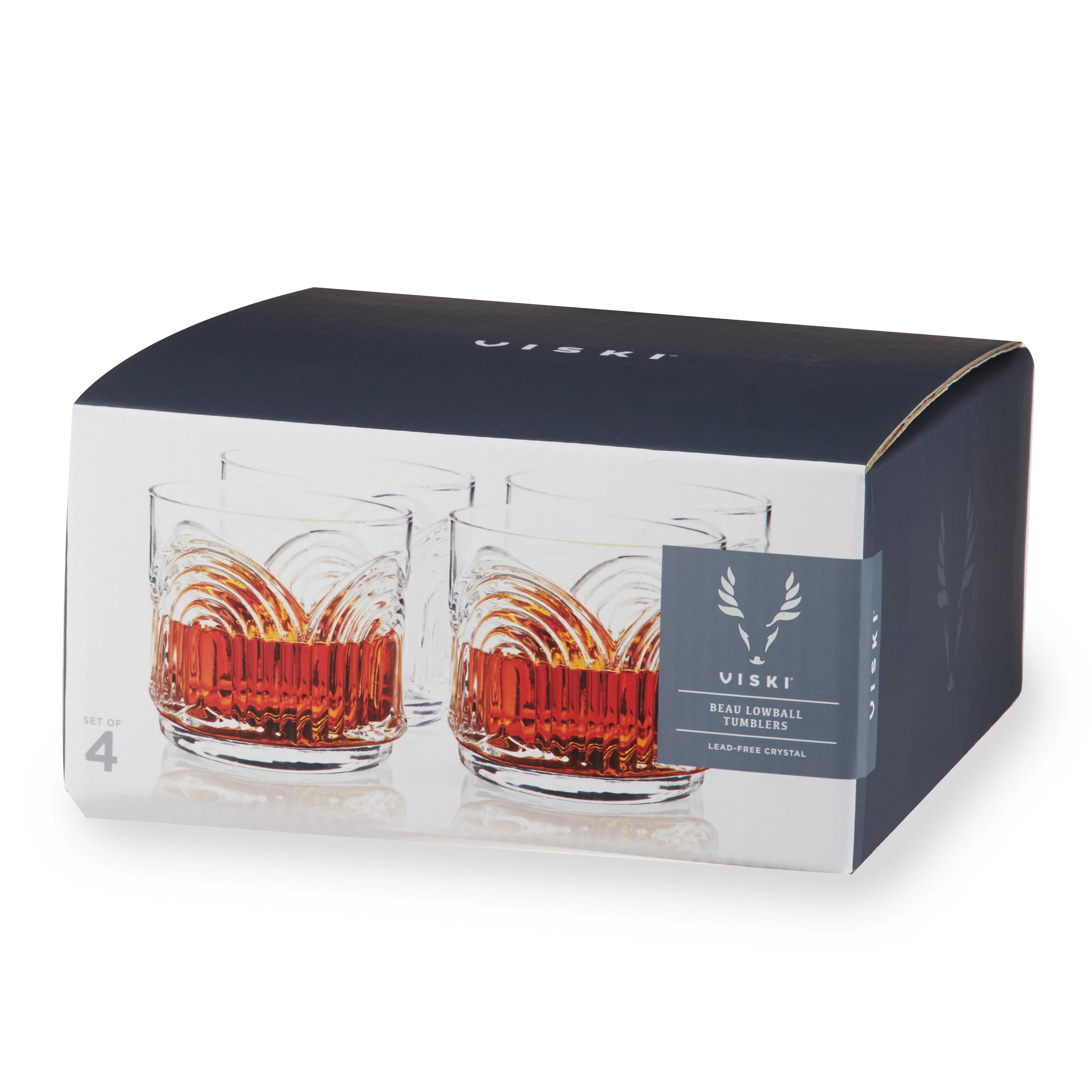 Beau Crystal Lowball Tumblers, Set of 4 - Image 7