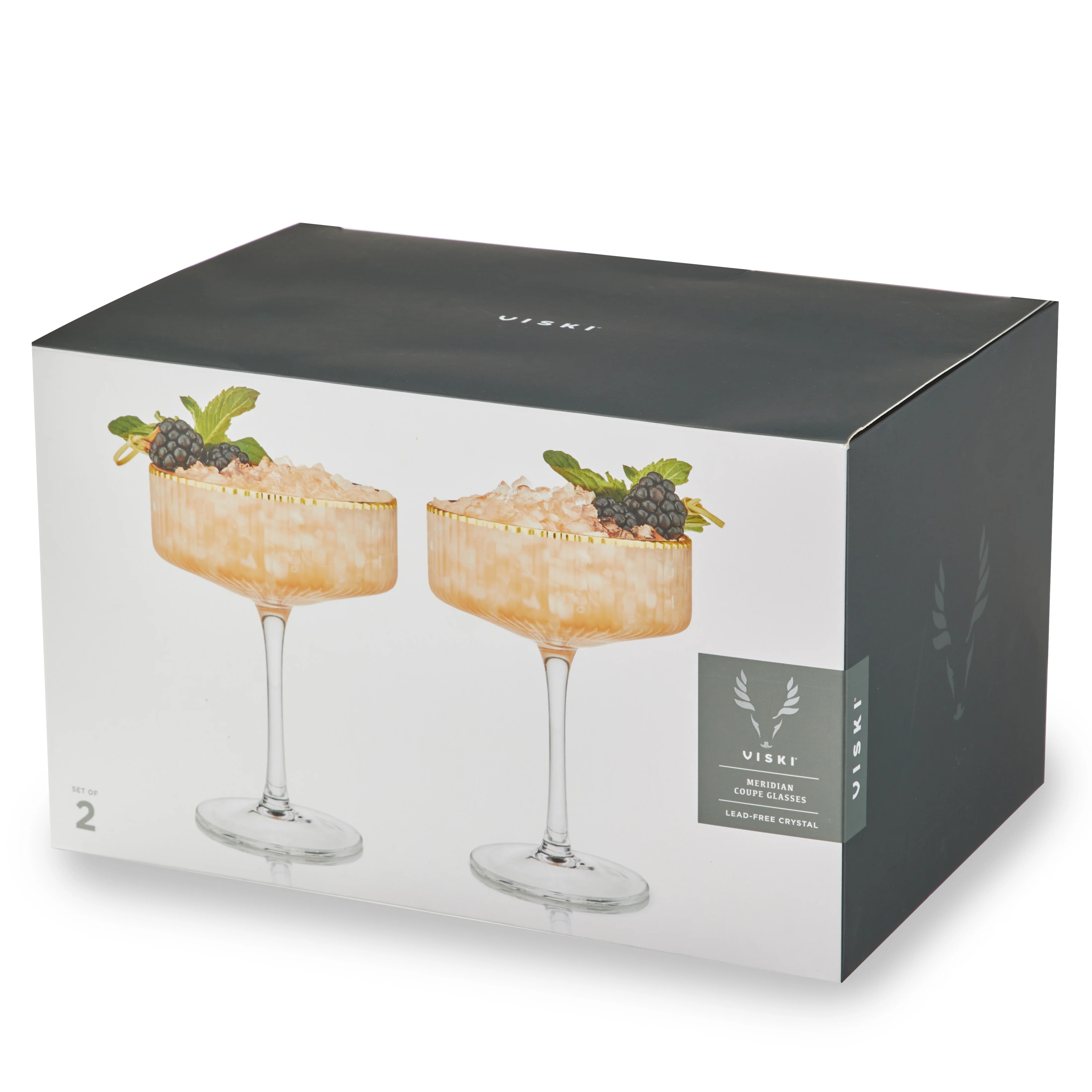 Meridian Crystal Coupe Glasses Set of 2 - Image 7
