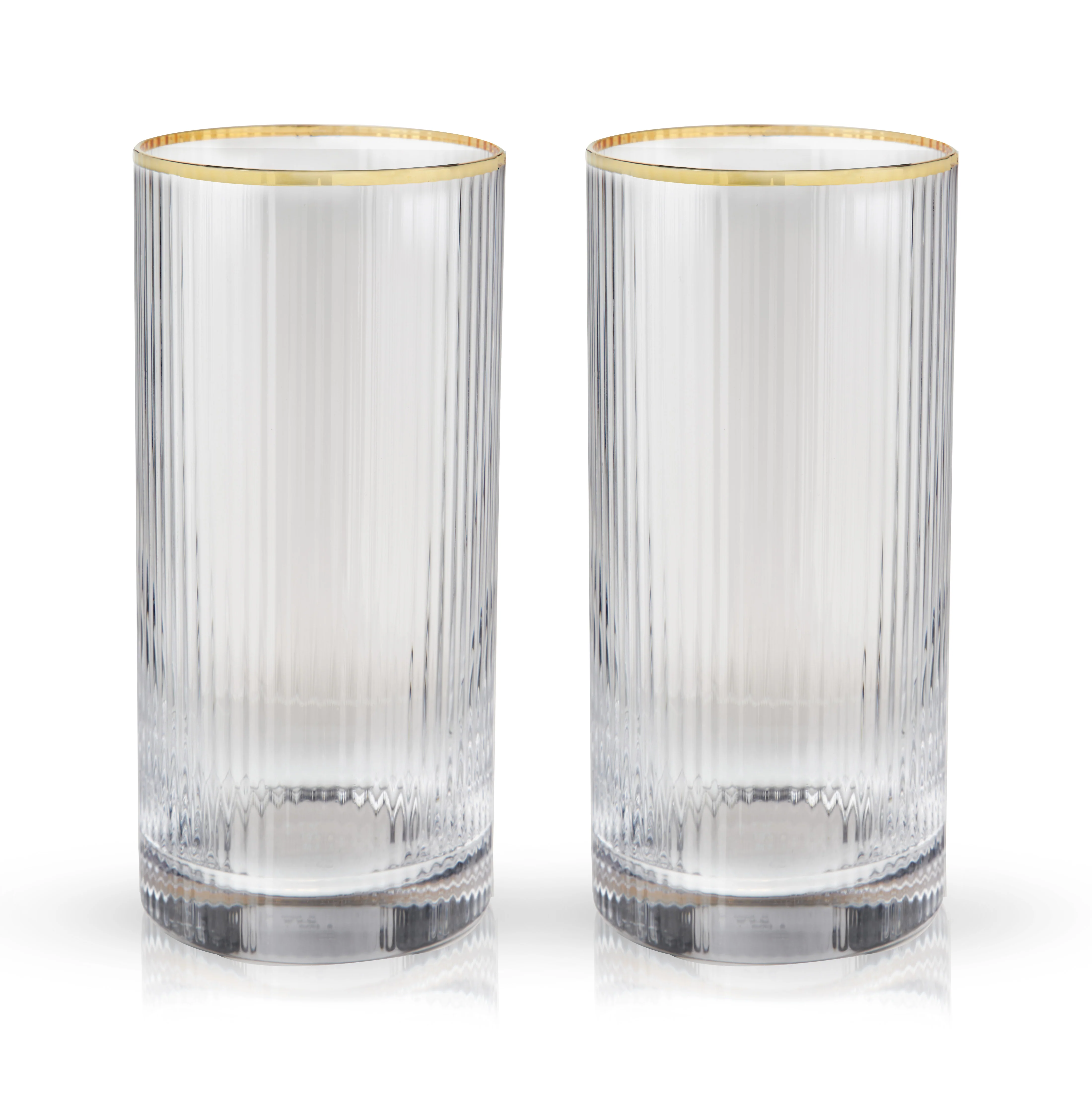 Meridian Crystal Highball Glasses Set of 2 - Image 4