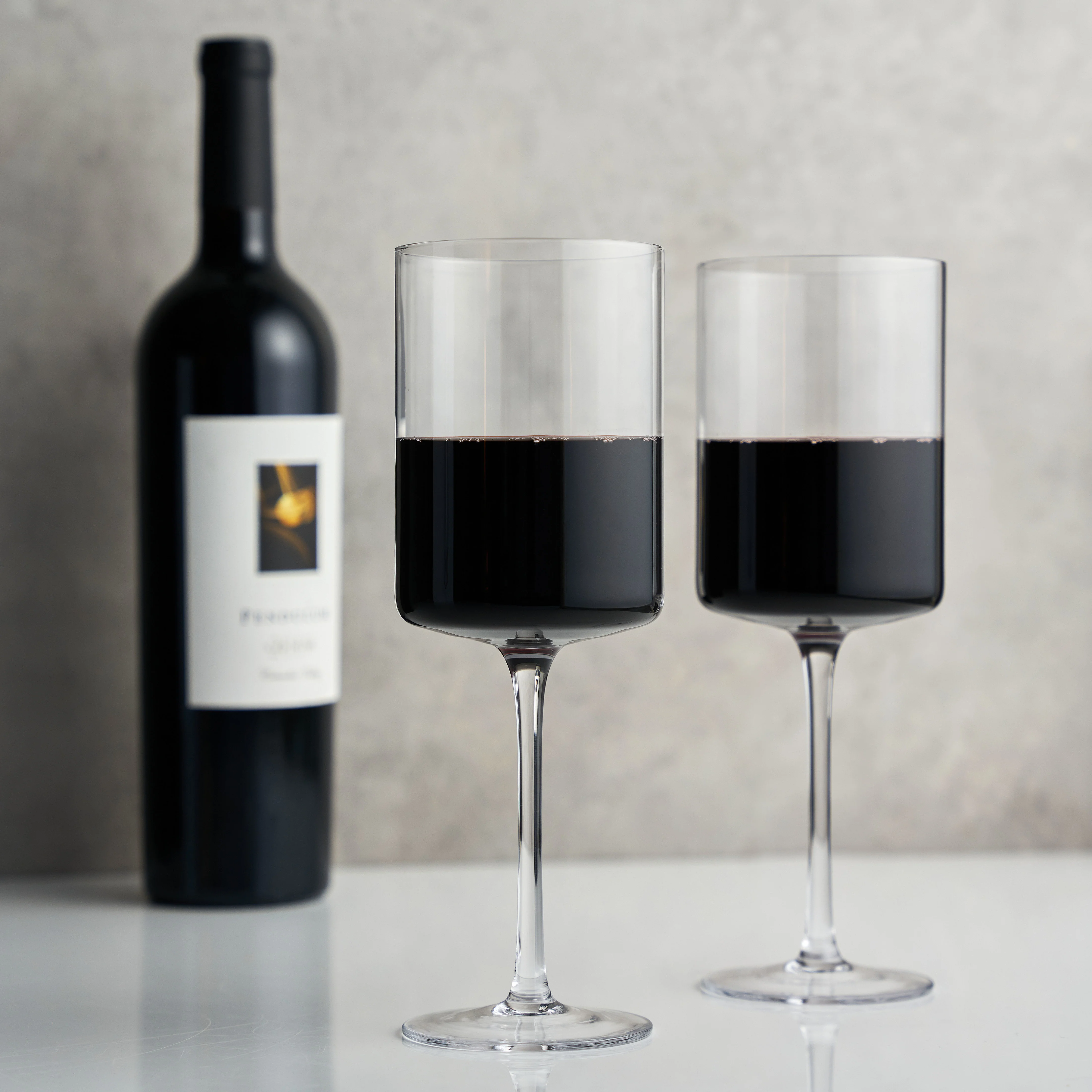 Laurel Crystal Red Wine Glasses Set of 2 - Image 3
