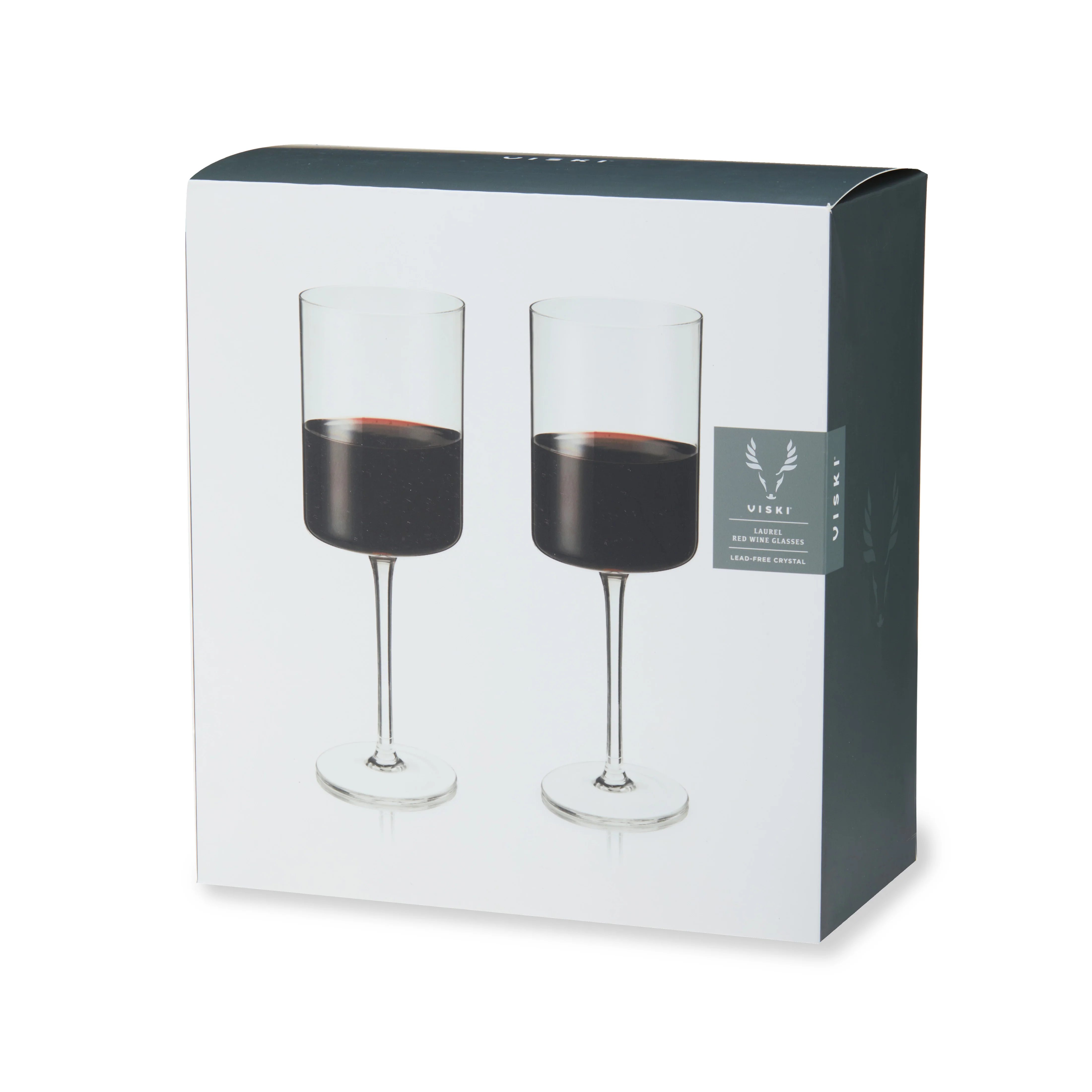 Laurel Crystal Red Wine Glasses Set of 2 - Image 7