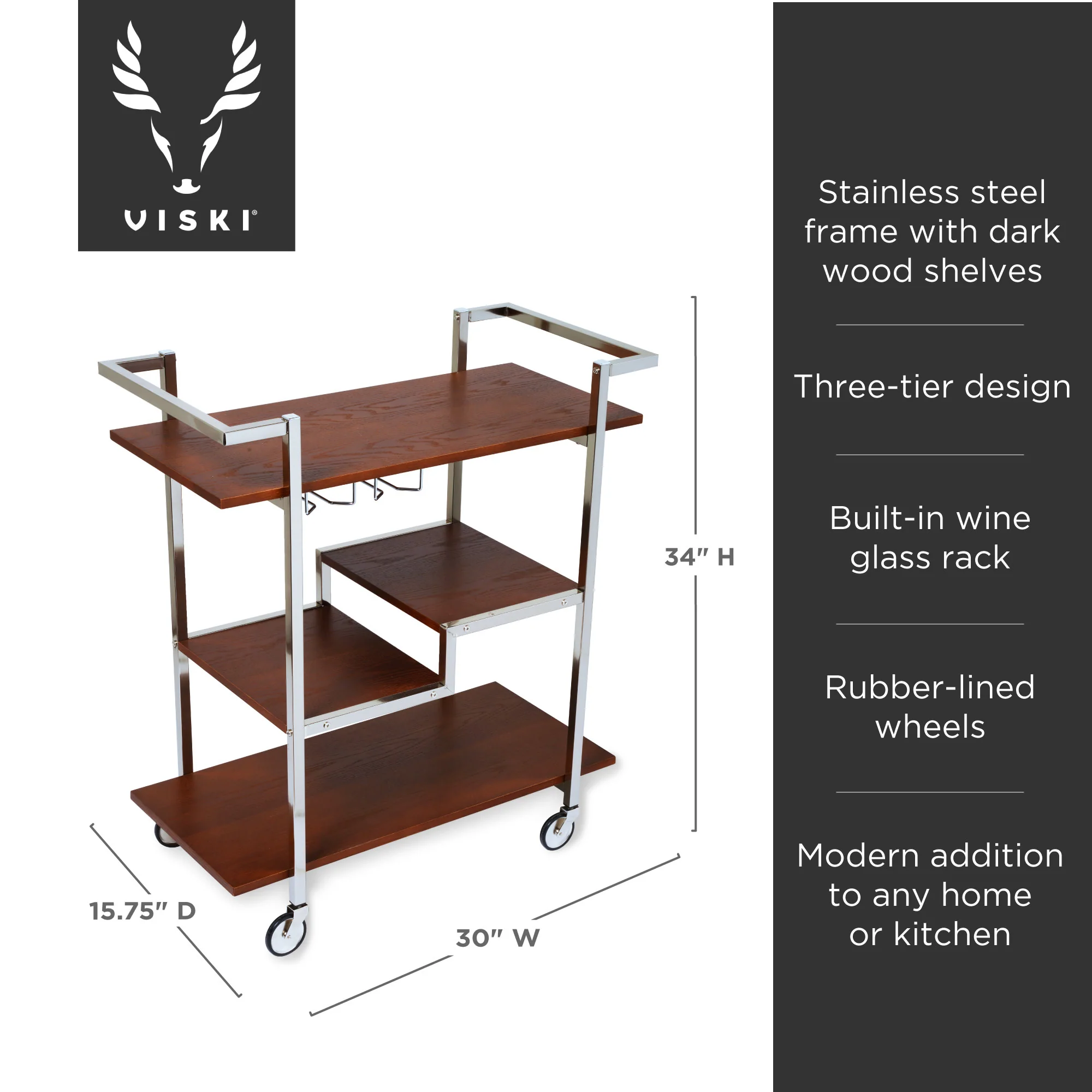 Harrison Bar Cart - Image 6
