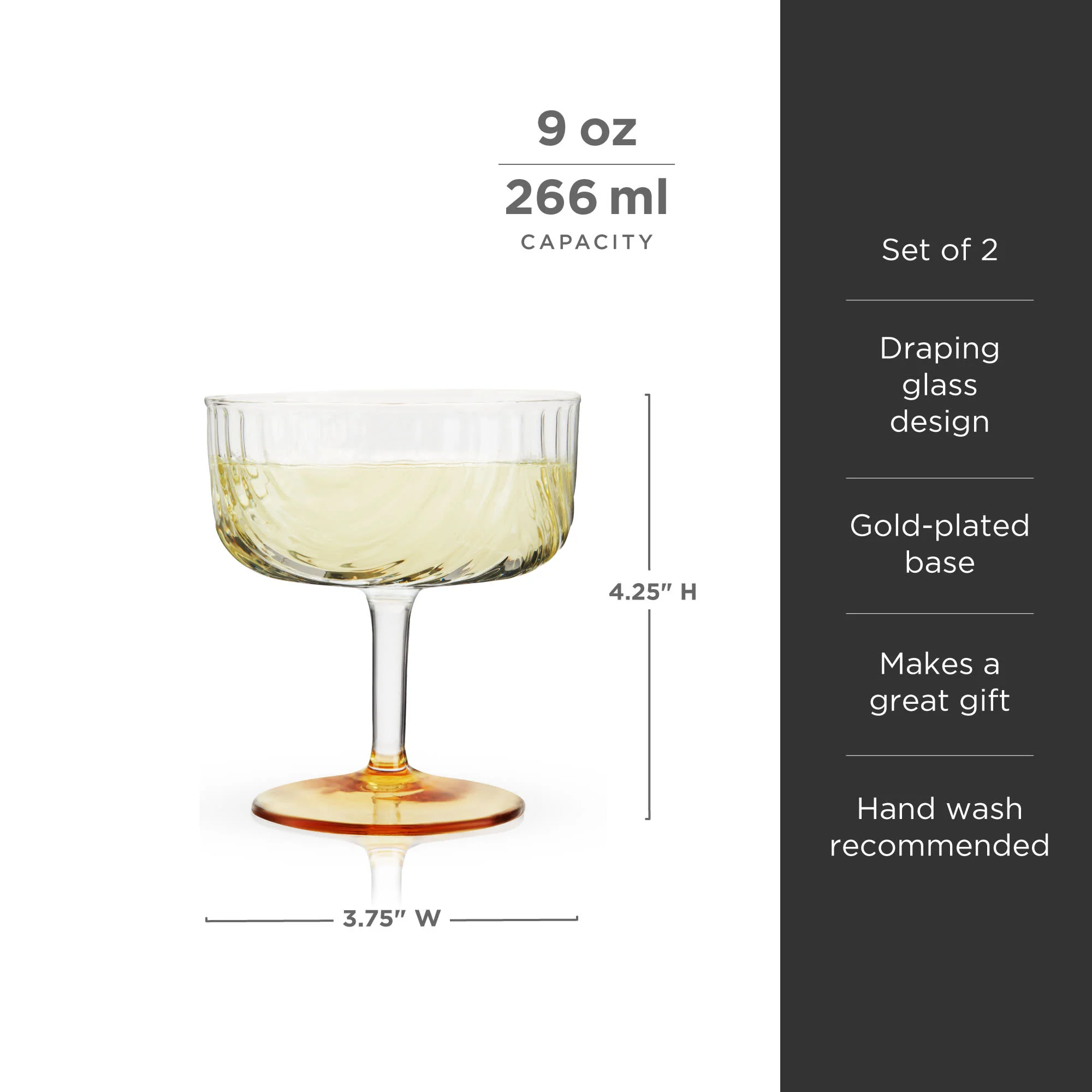 Gatsby Coupe Glasses Set of 2 - Image 6