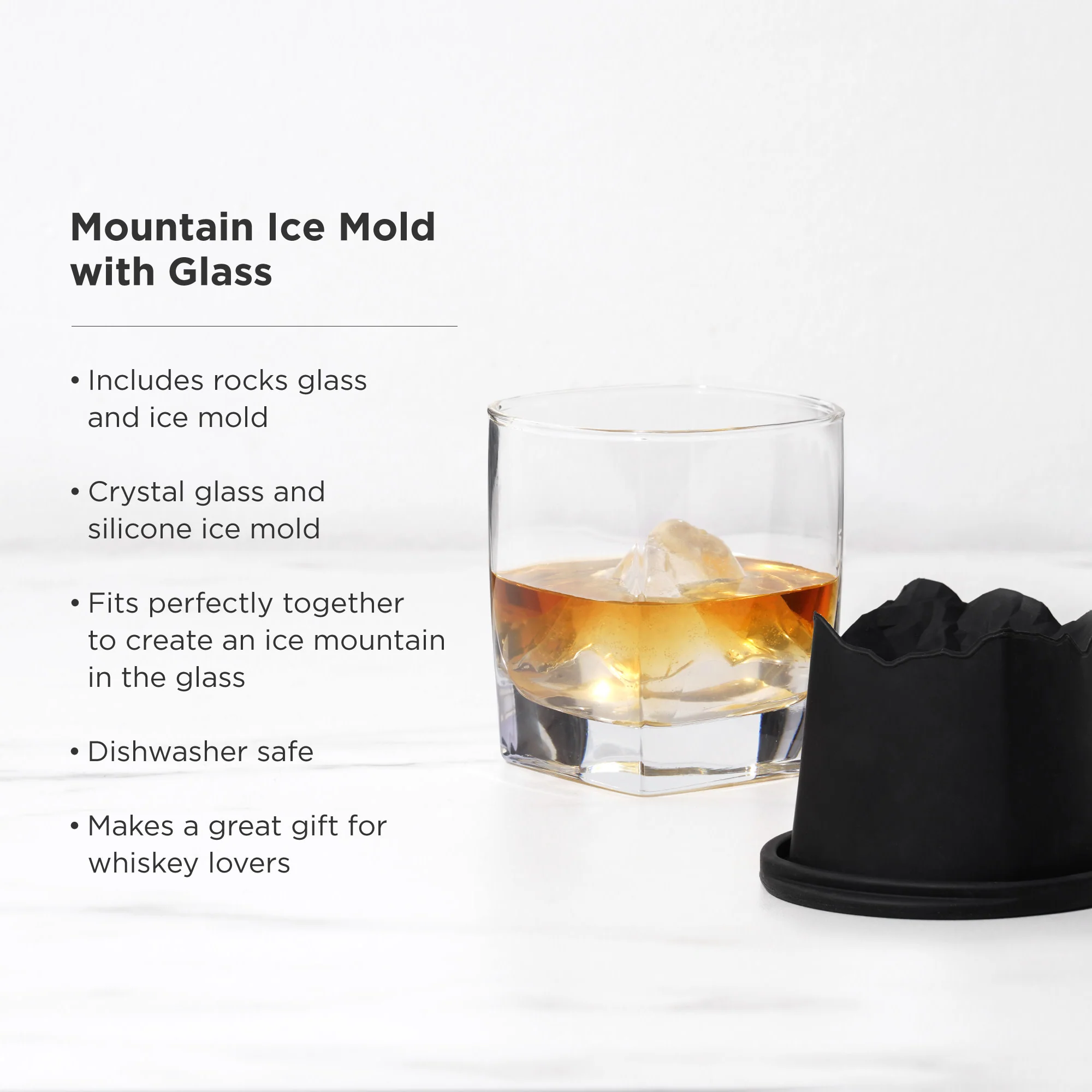 Mountain Ice Mold with Glass Set - Image 4