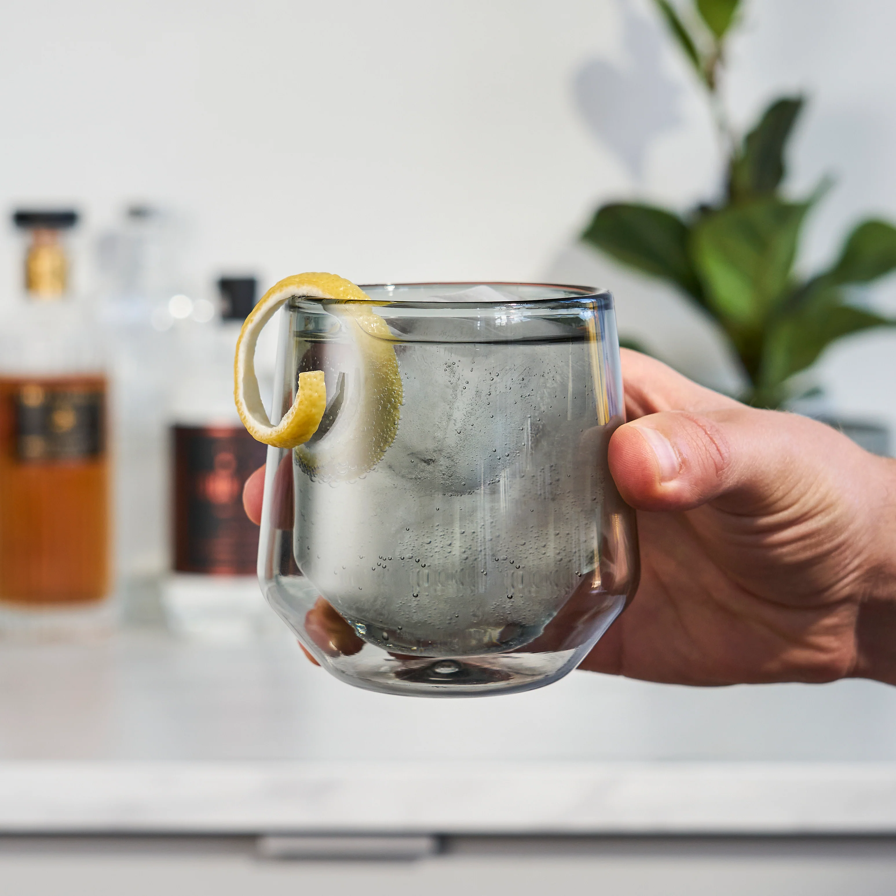 Aurora Double-Walled Tumblers in Smoke Grey Set of 2 - Image 2