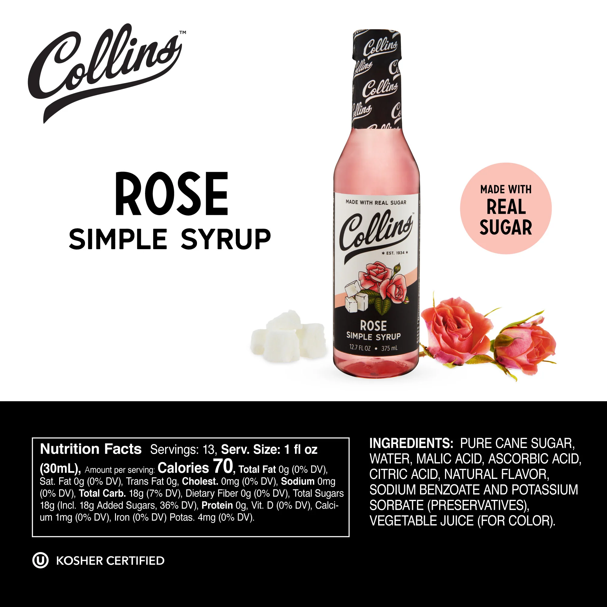 Rose Simple Syrup 12.7 oz - Image 5