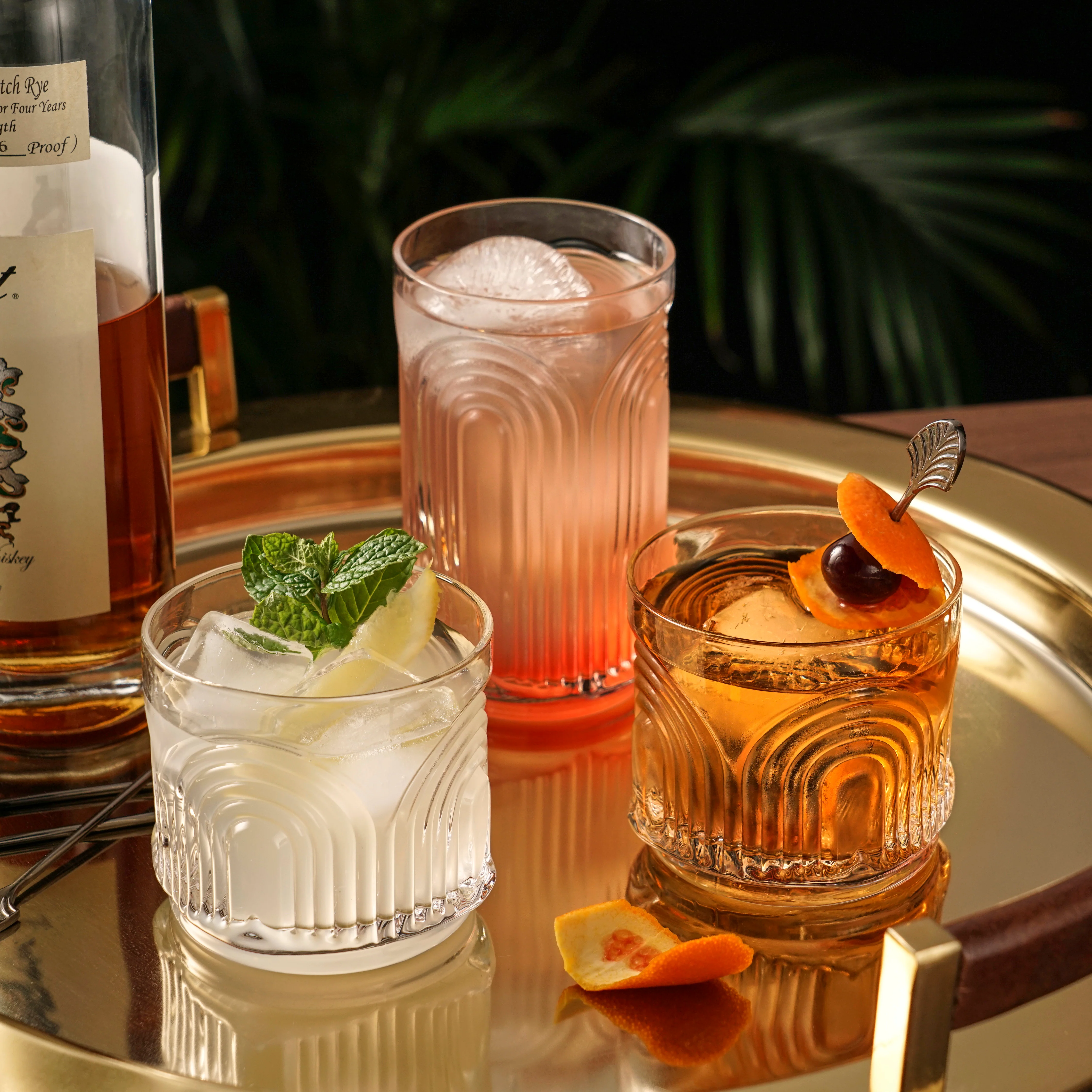 Beau Crystal Lowball Tumblers, Set of 4 - Image 3