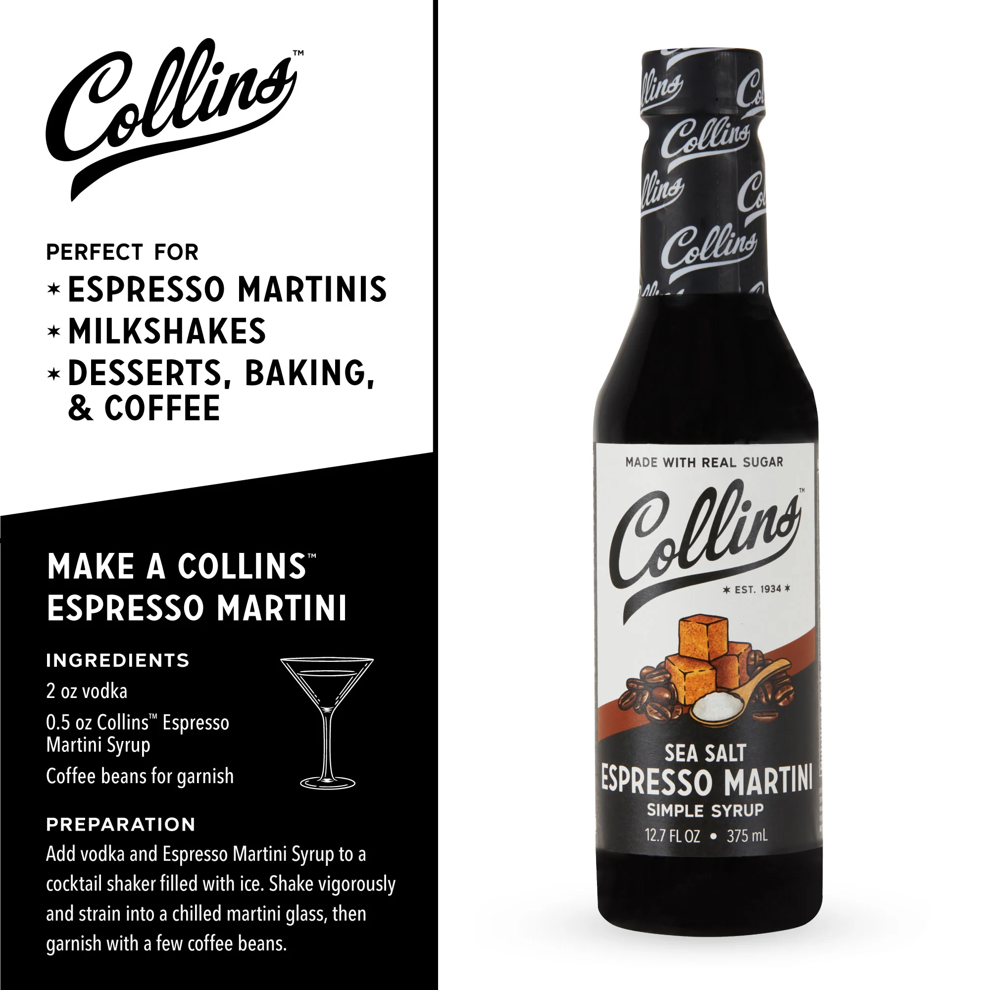 Sea Salt Espresso Martini Syrup 12.7 oz. - Image 4