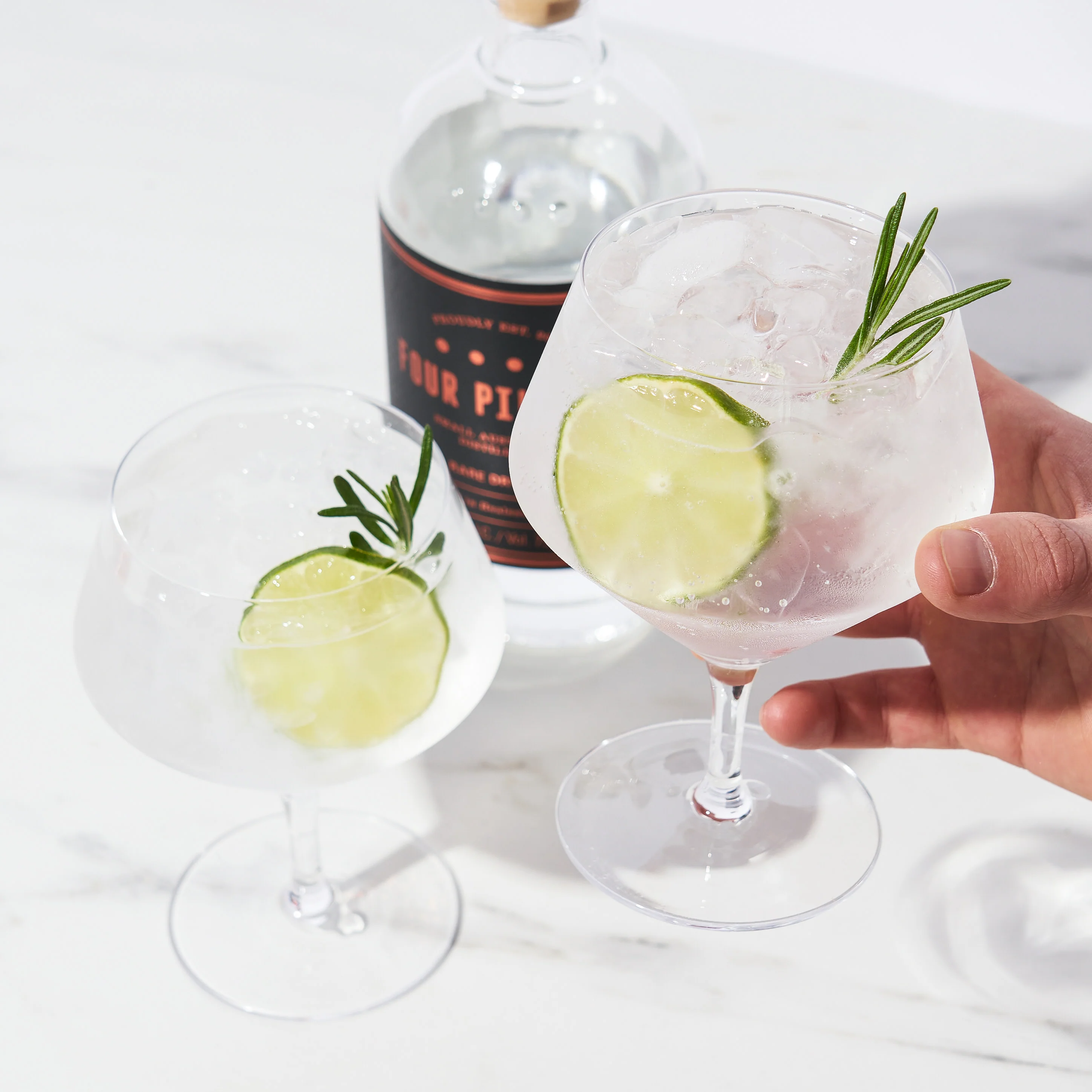 Raye Angled Crystal Gin & Tonic Glasses, Set of 2 - Image 3