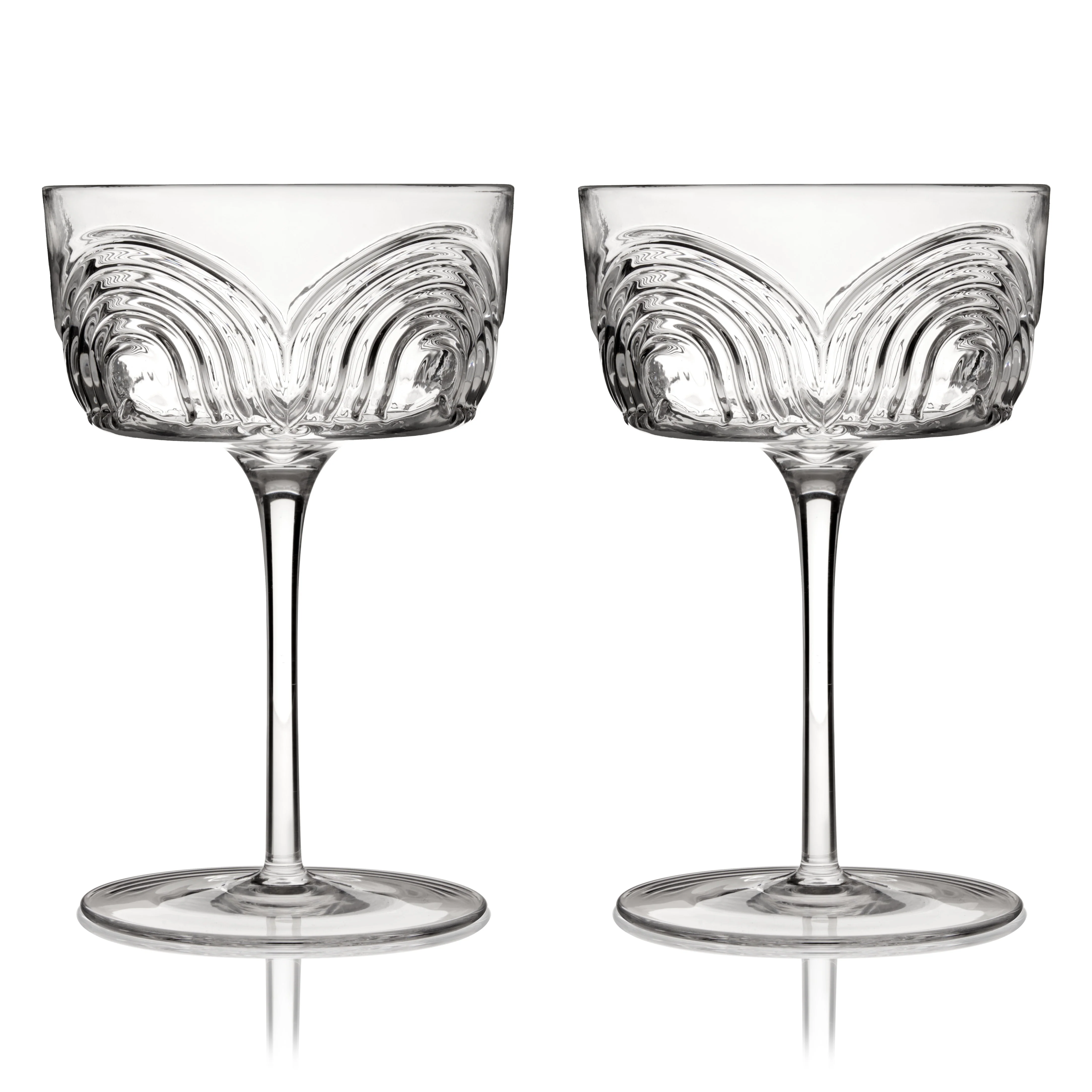 Beau Crystal Cocktail Coupes, Set of 2 - Image 4