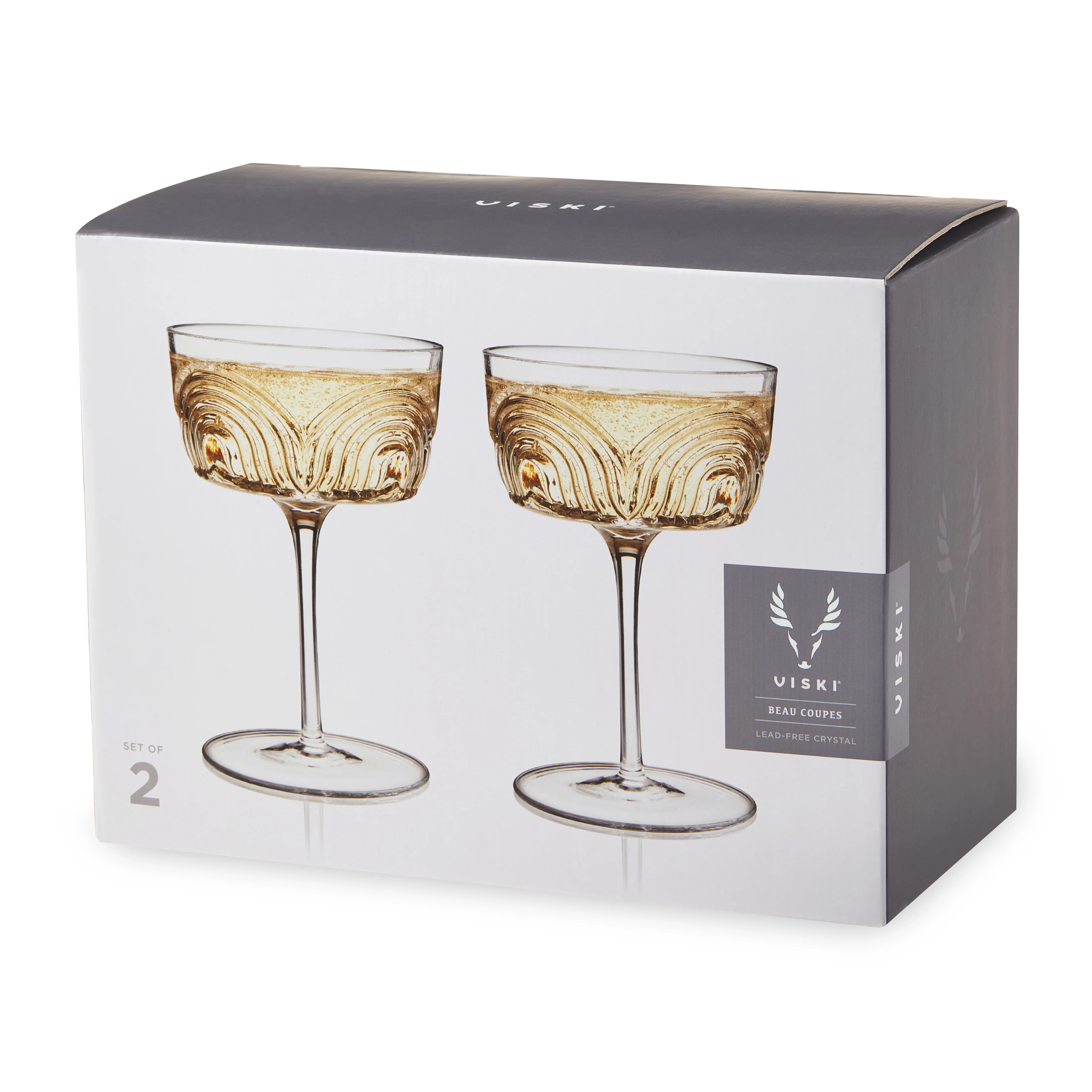 Beau Crystal Cocktail Coupes, Set of 2 - Image 7
