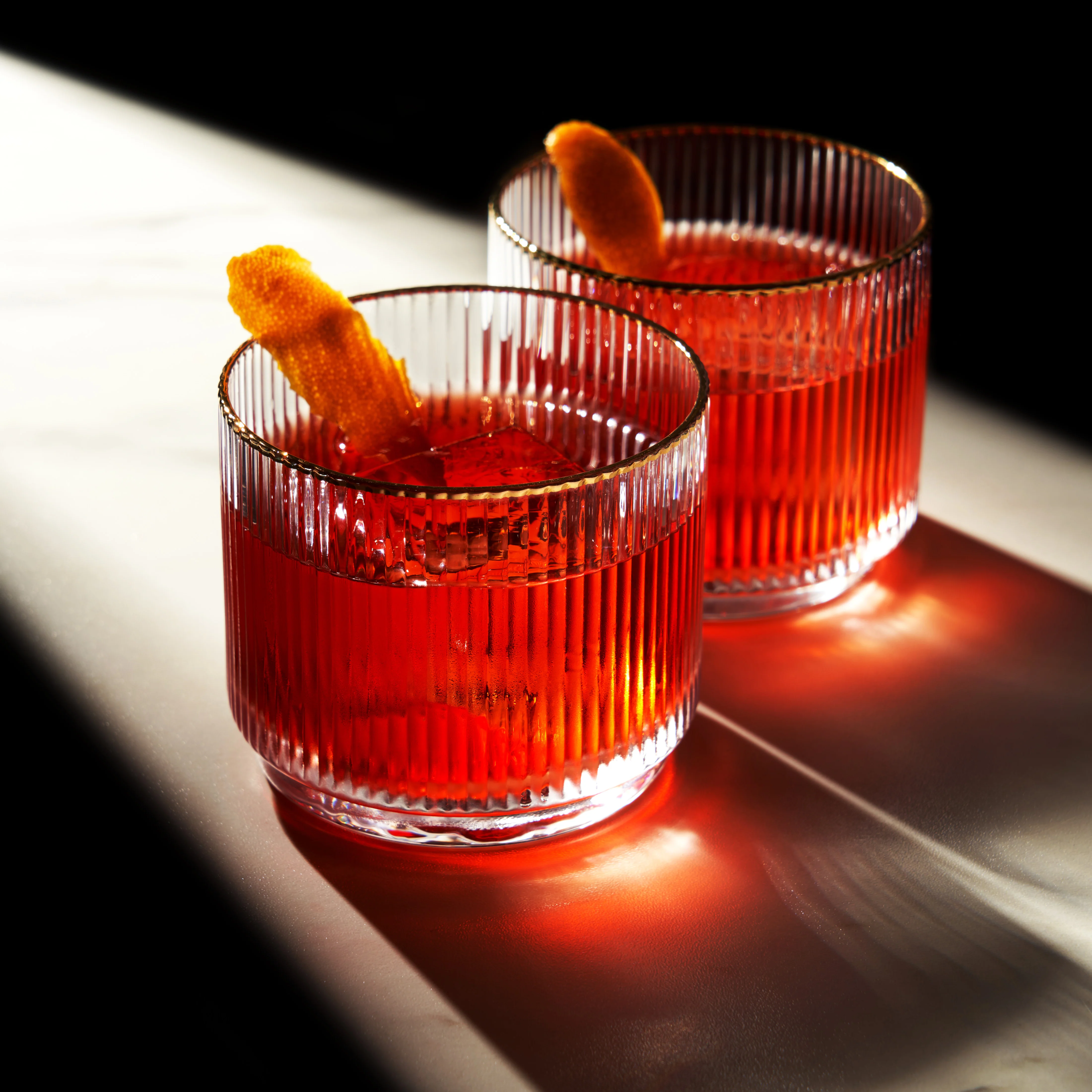 Meridian Crystal Lowball Tumblers Set of 2 - Image 3