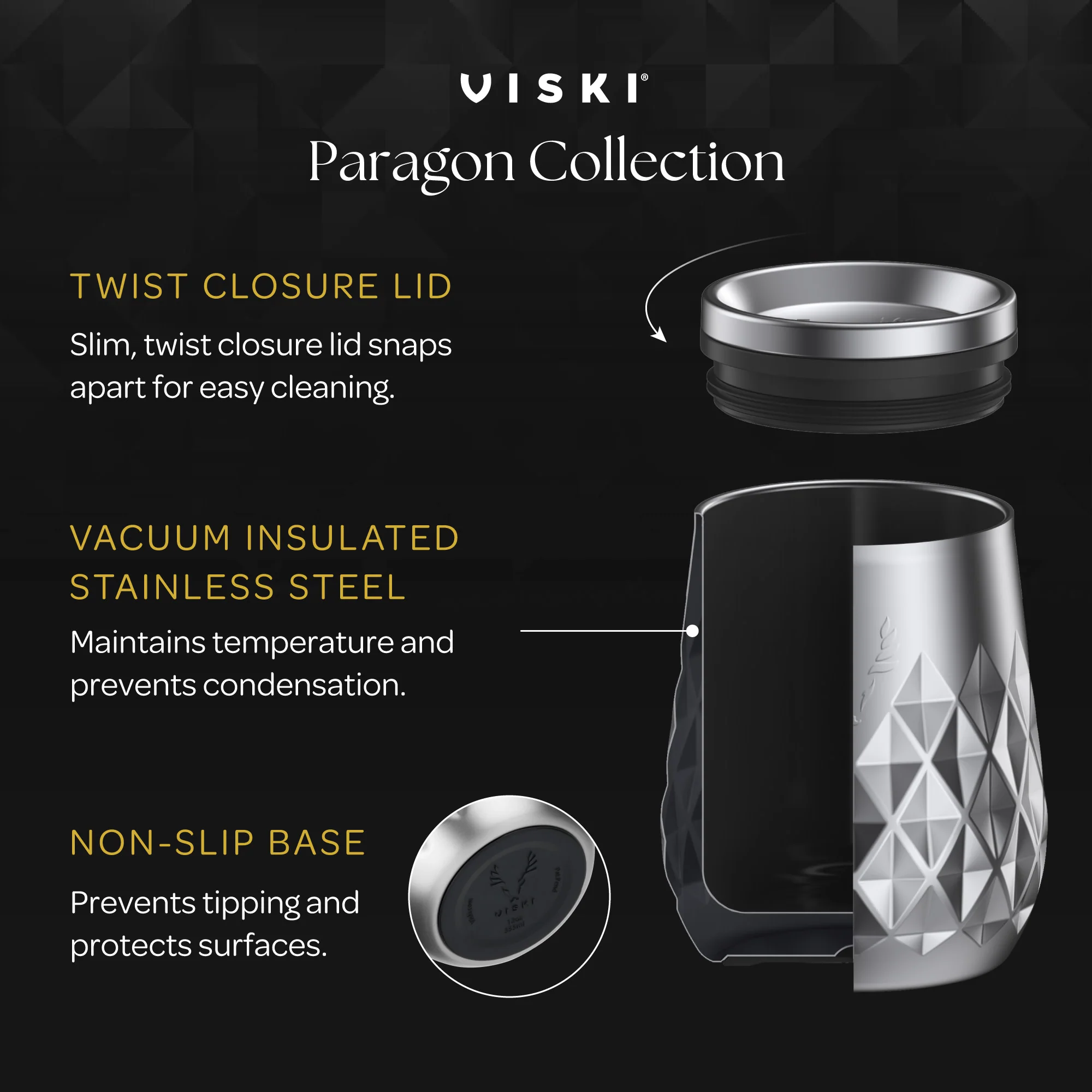 Paragon Stainless Steel Wine Tumbler in Platinum - Image 6