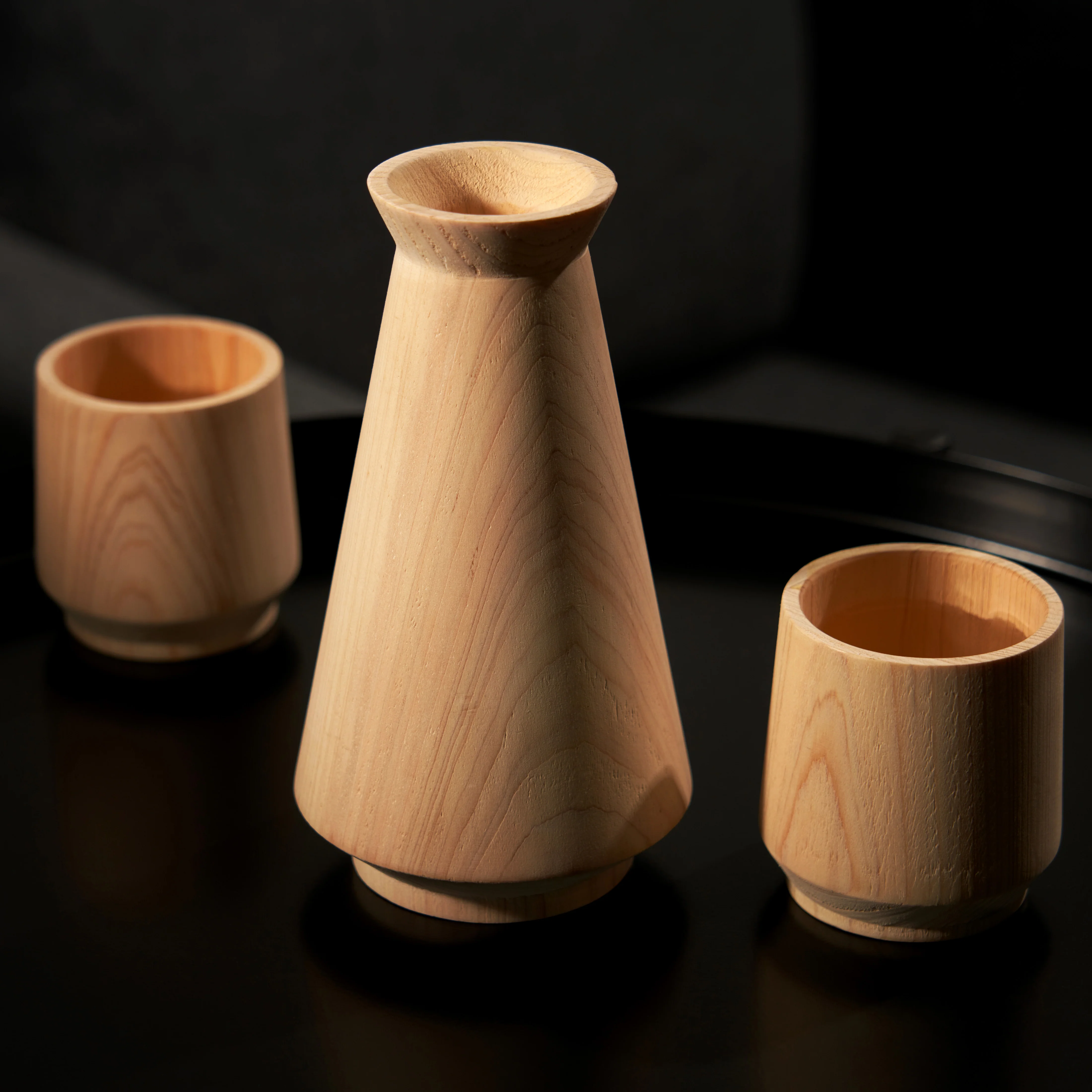 Hinoki Cypress Sake Set - Image 2