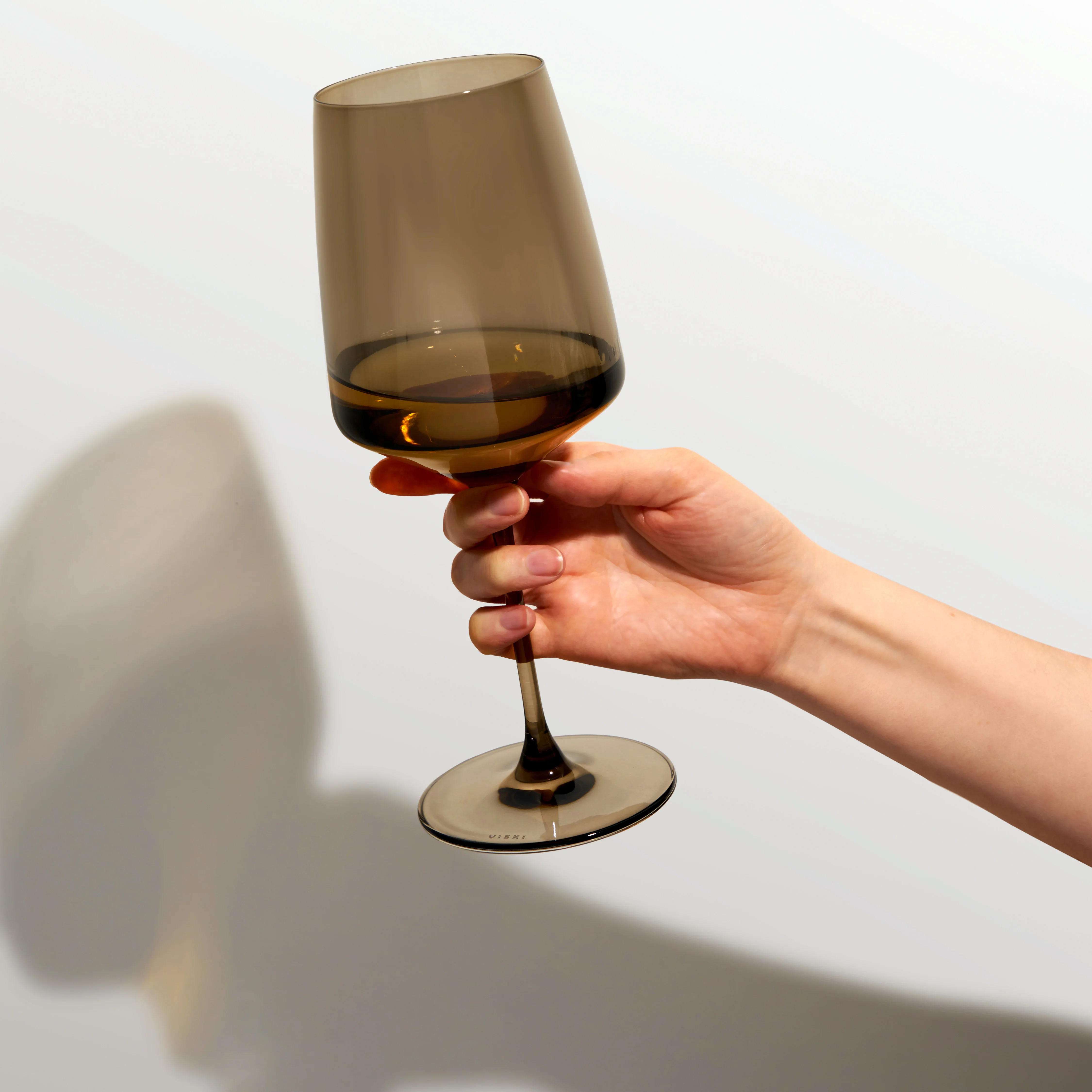 Reserve Nouveau Crystal Wine Glasses in Daybreak, Set of 4 - Image 3