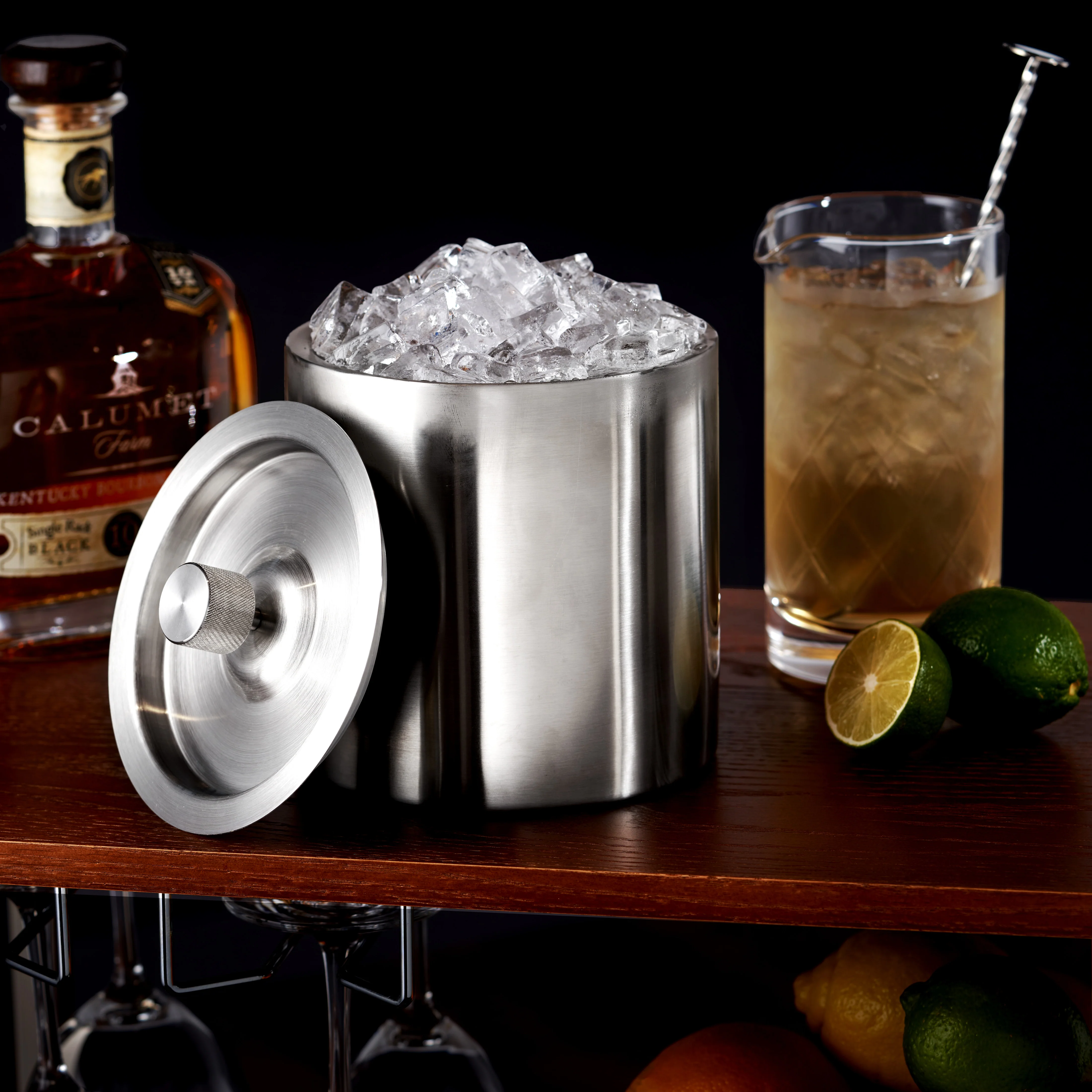 Harrison Insulated Ice Bucket in Stainless Steel - Image 2