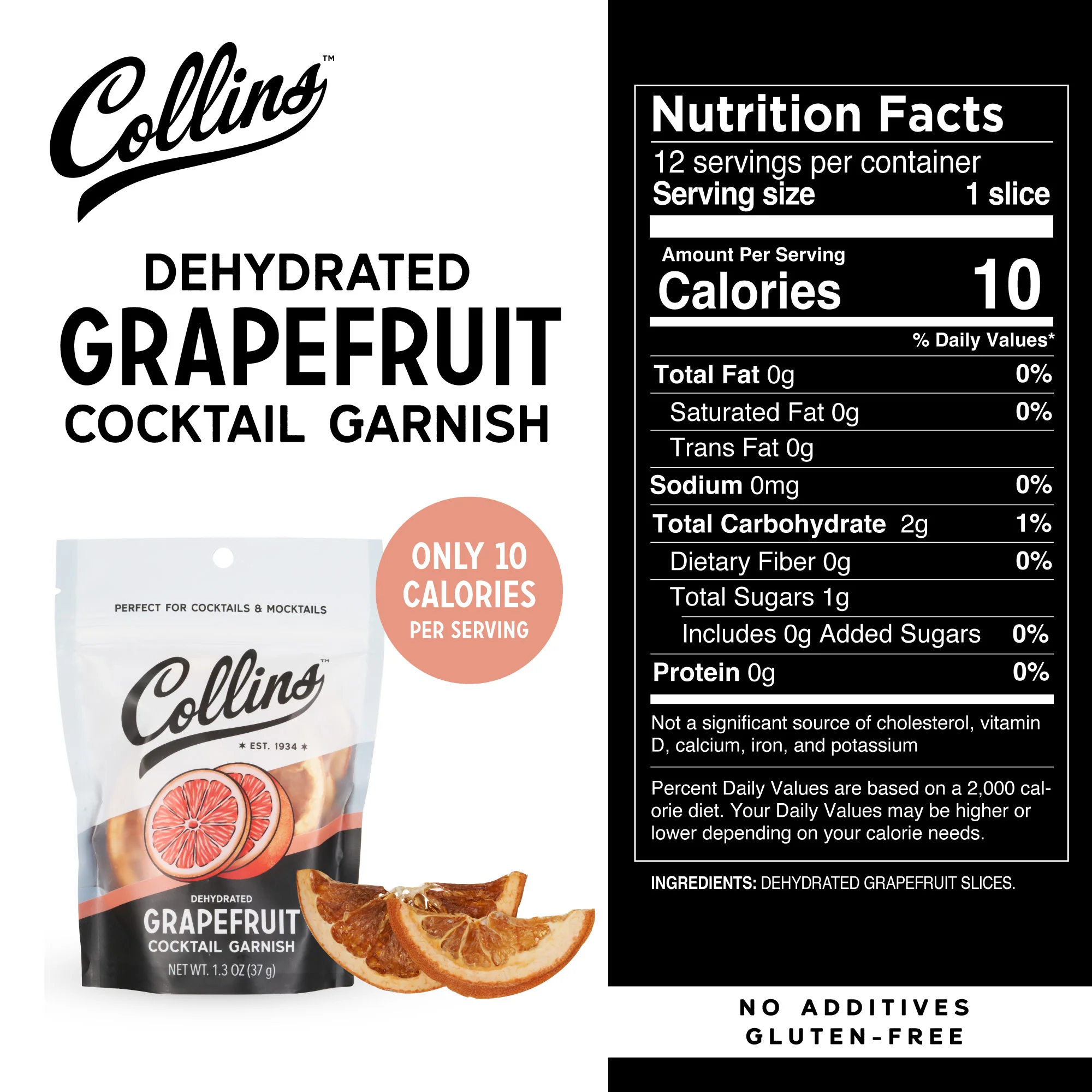 Dehydrated Grapefruit Cocktail Garnish, 1.3 oz - Image 5