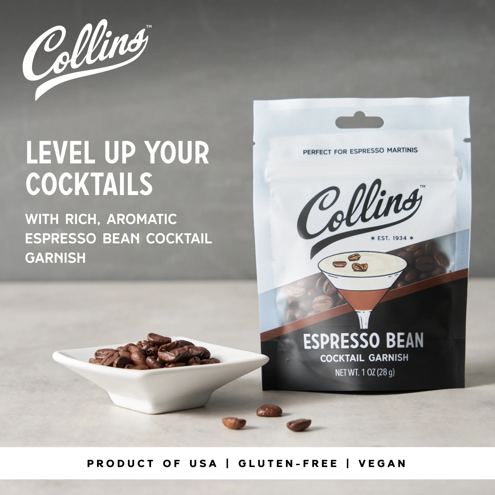 Espresso Bean Cocktail Garnish, 1 oz - Image 3