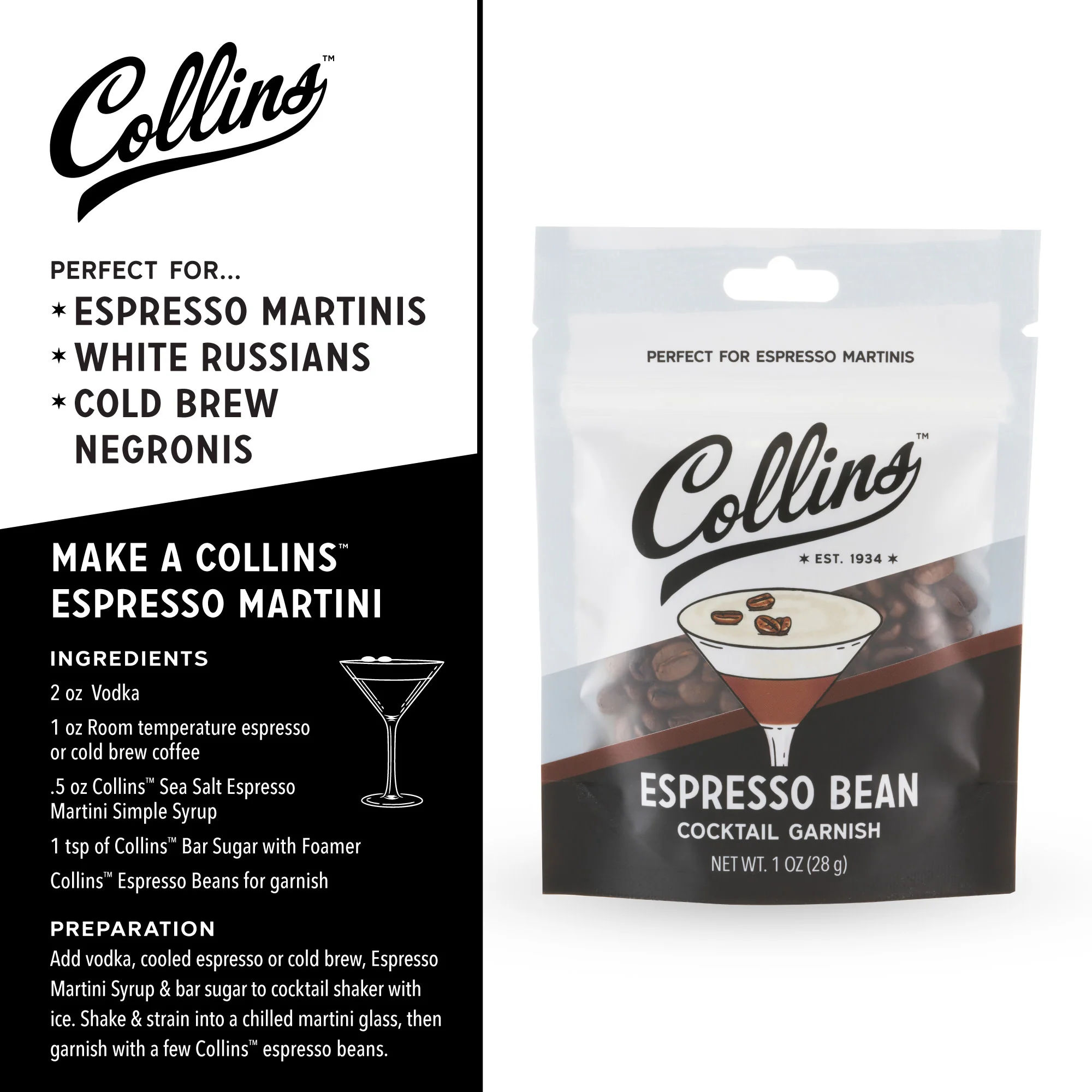 Espresso Bean Cocktail Garnish, 1 oz - Image 4