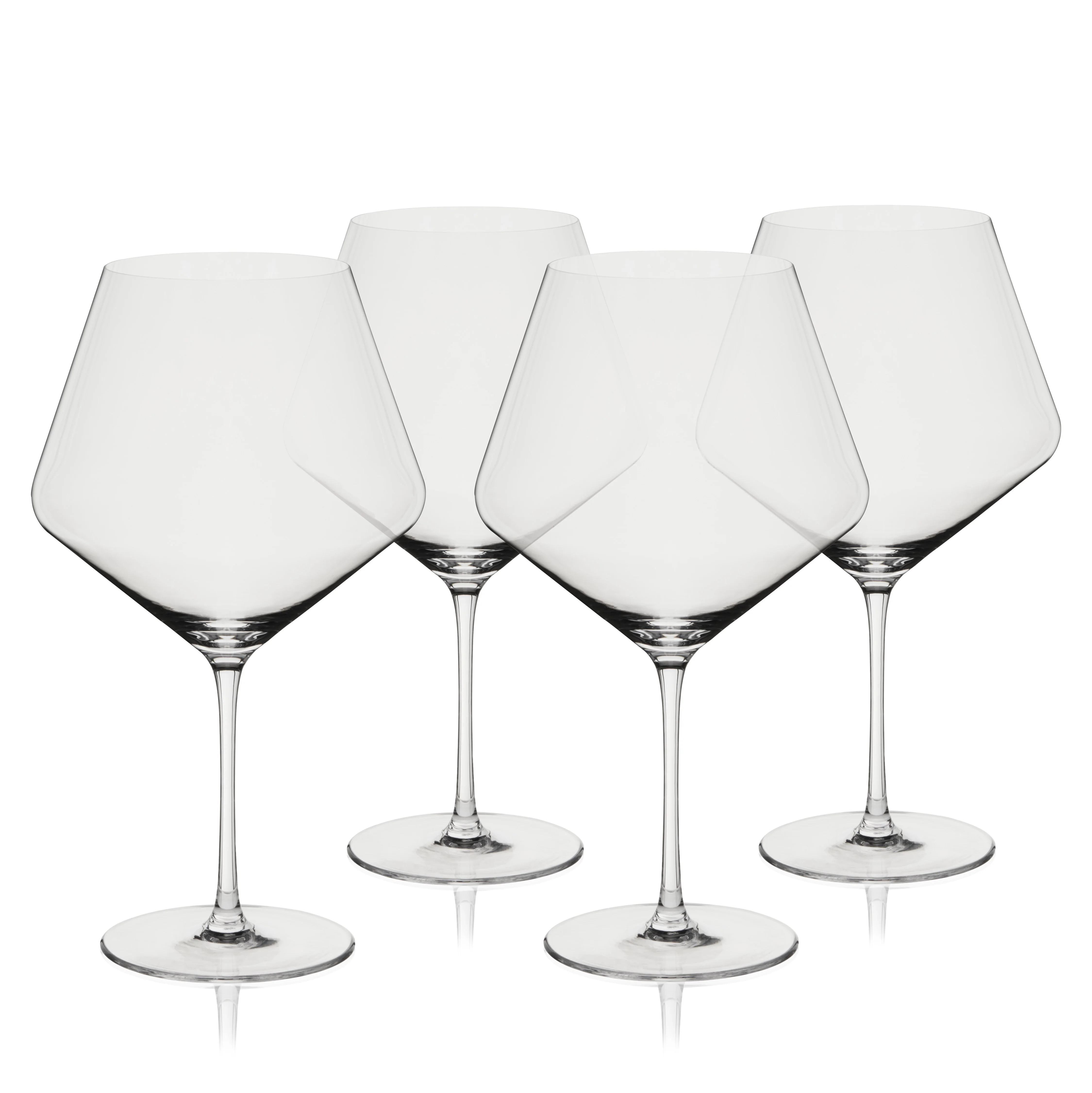 Liminal Burgundy Wine Glasses, Set of 4 - Image 4