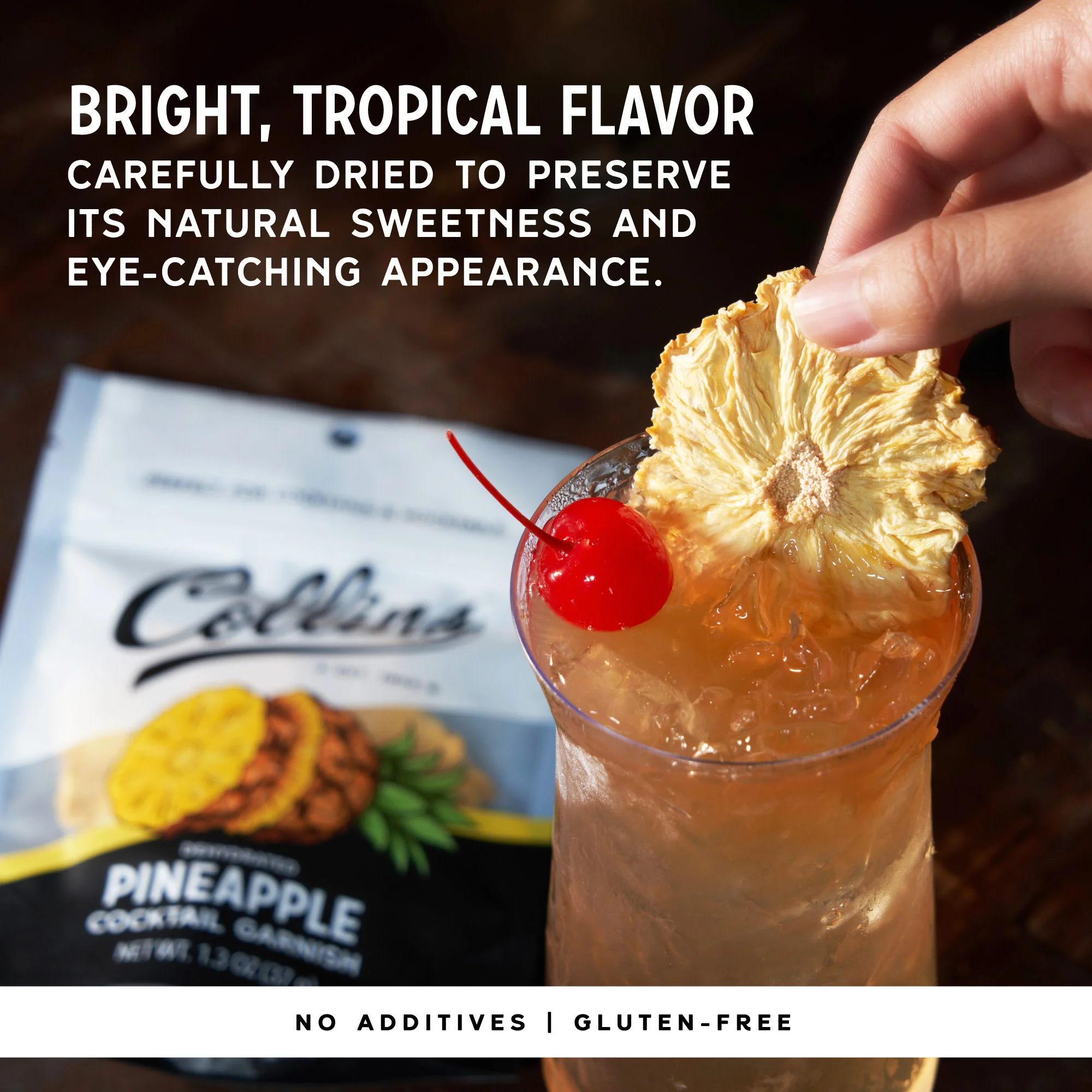 Dehydrated Pineapple Cocktail Garnish, 1 oz - Image 3