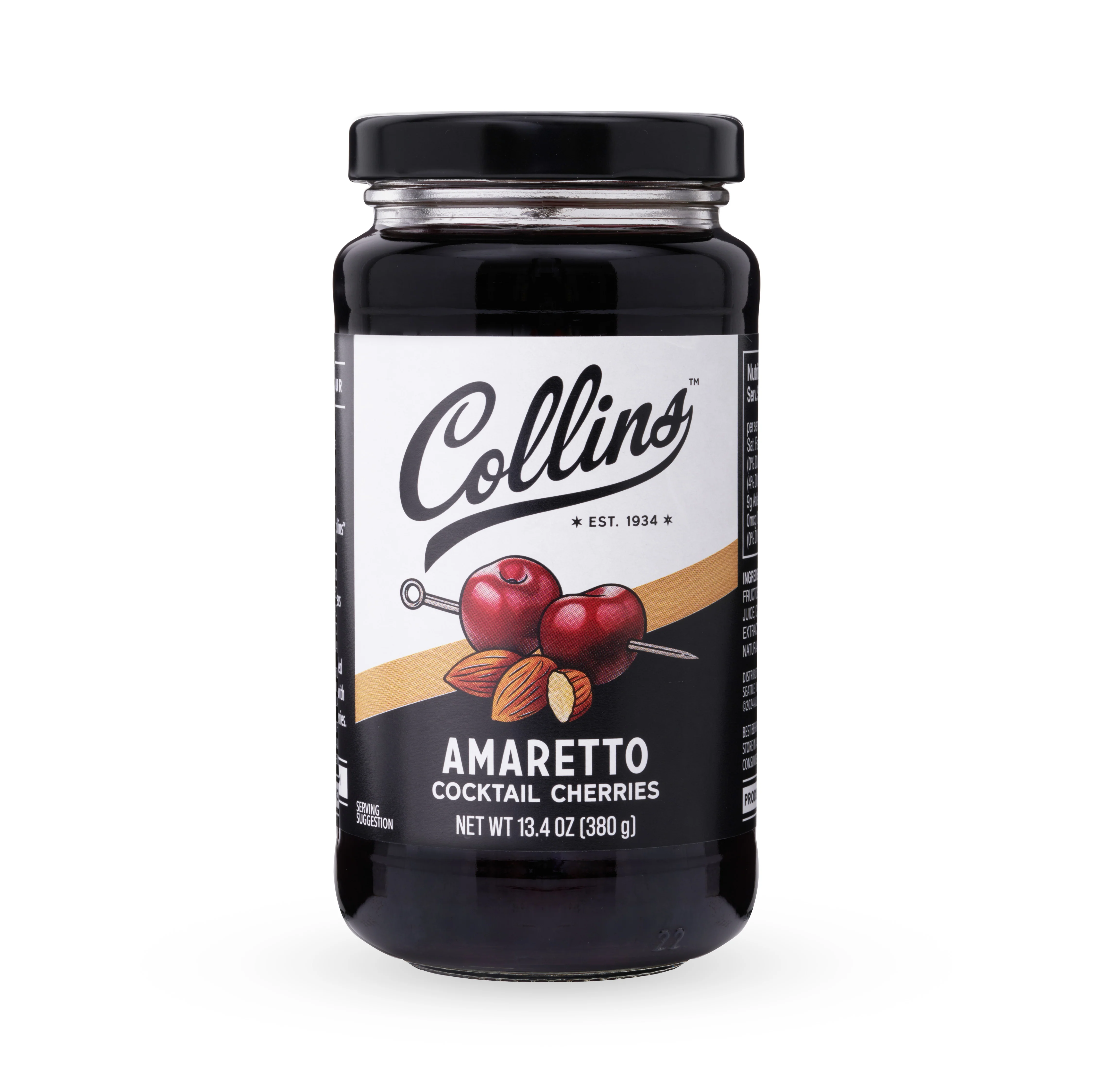 Stemless Amaretto Cherries, 13.4 oz