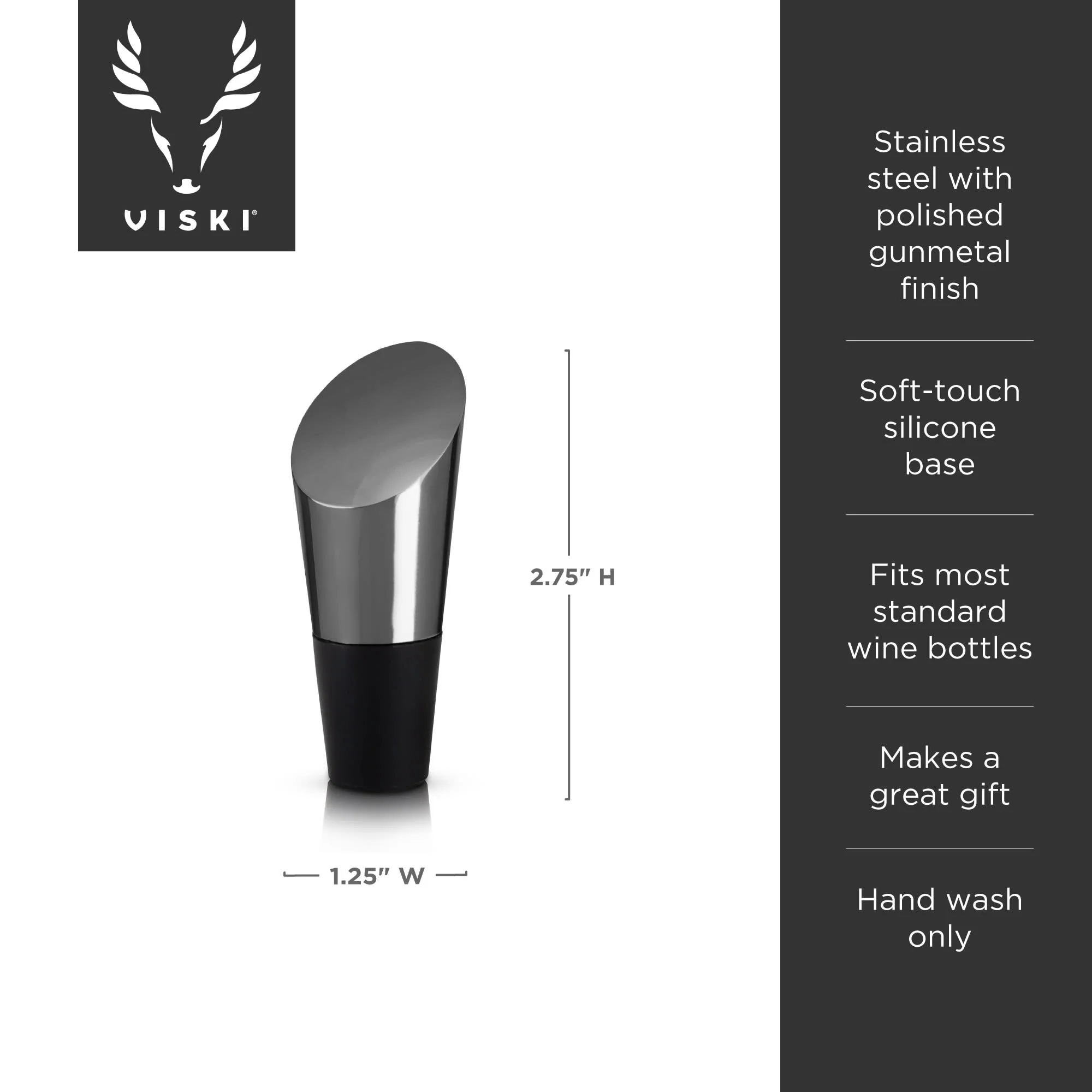Warren Gunmetal Wine Set - Image 4