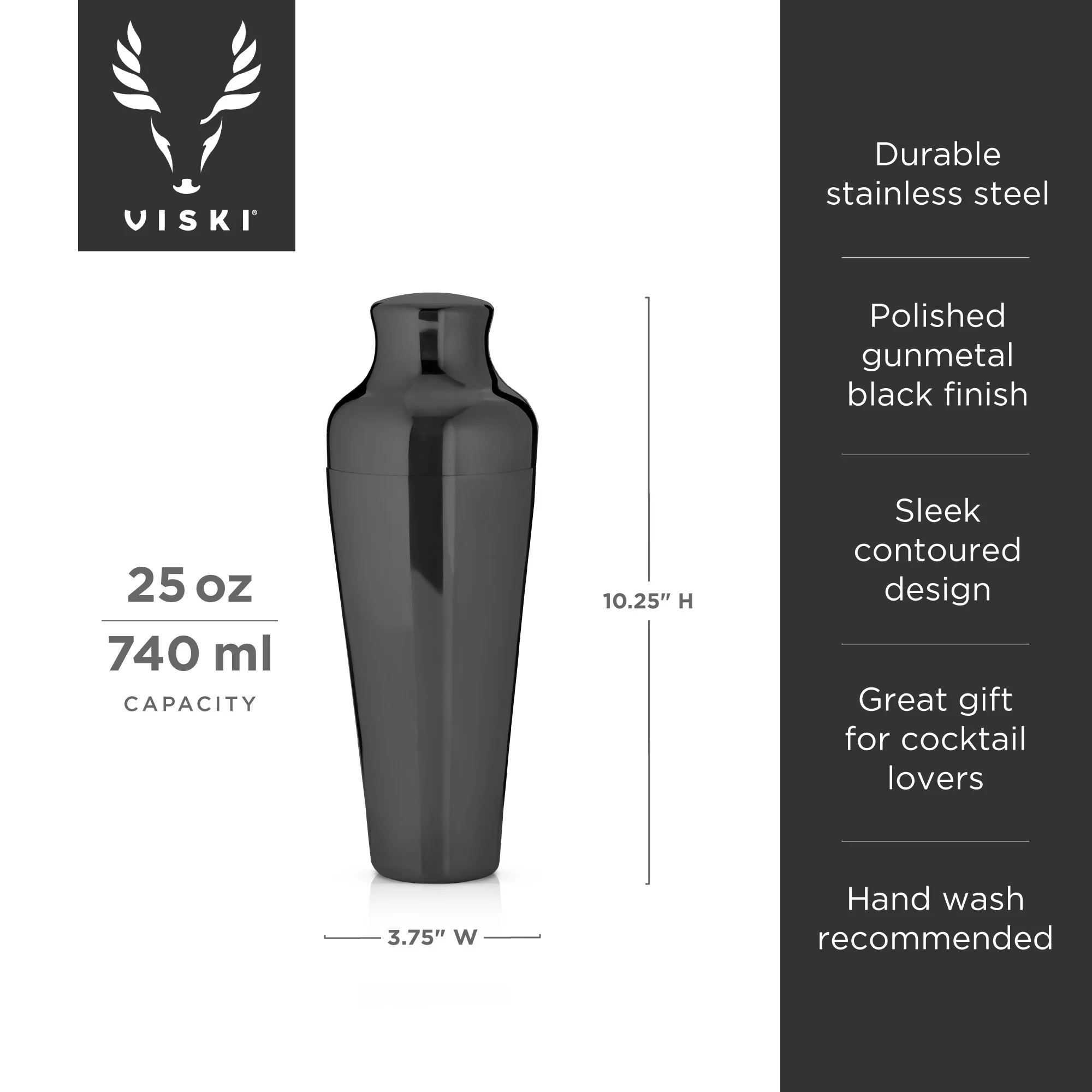 Warren Gunmetal Cocktail Set - Image 4