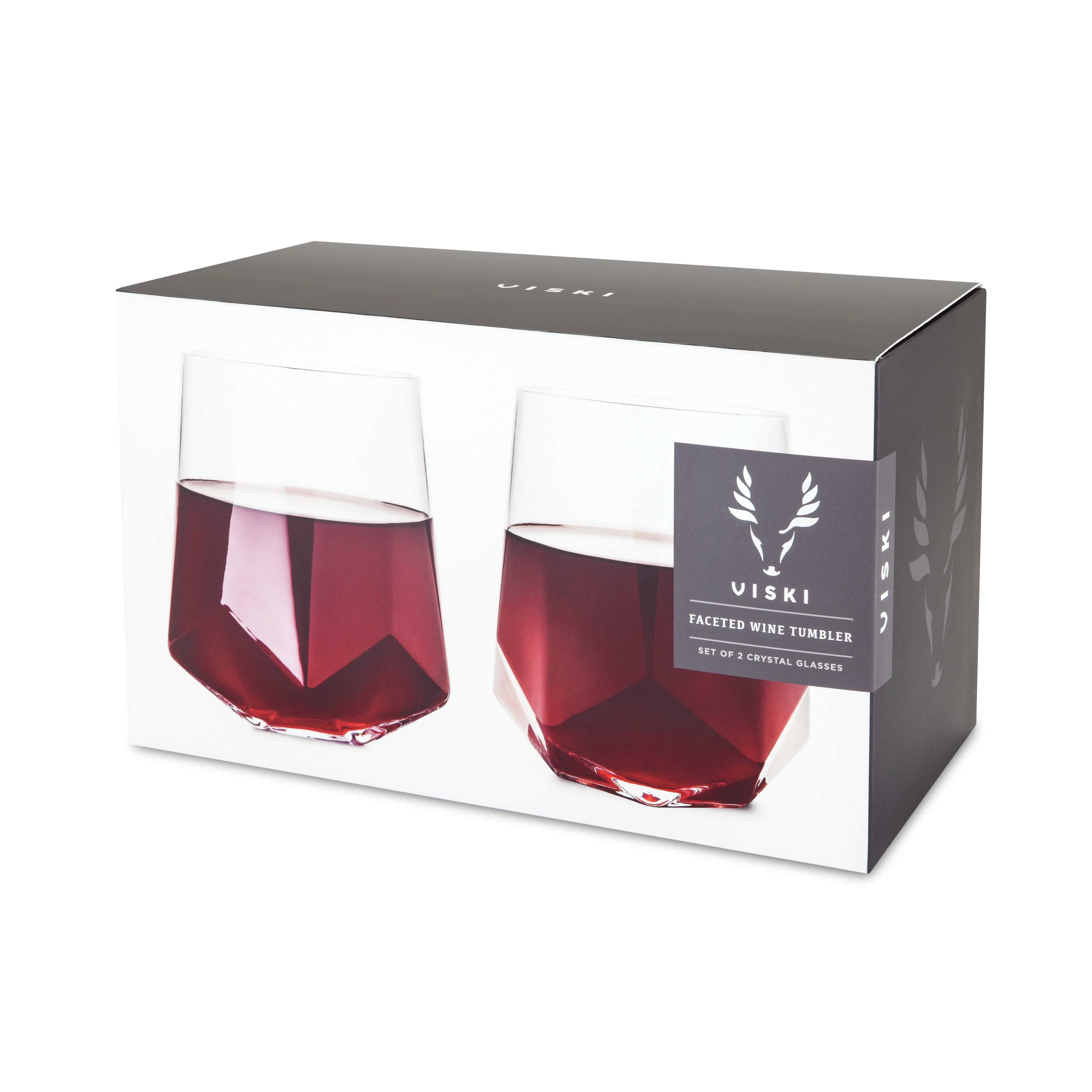 Faceted Crystal Wine Glasses - Image 7