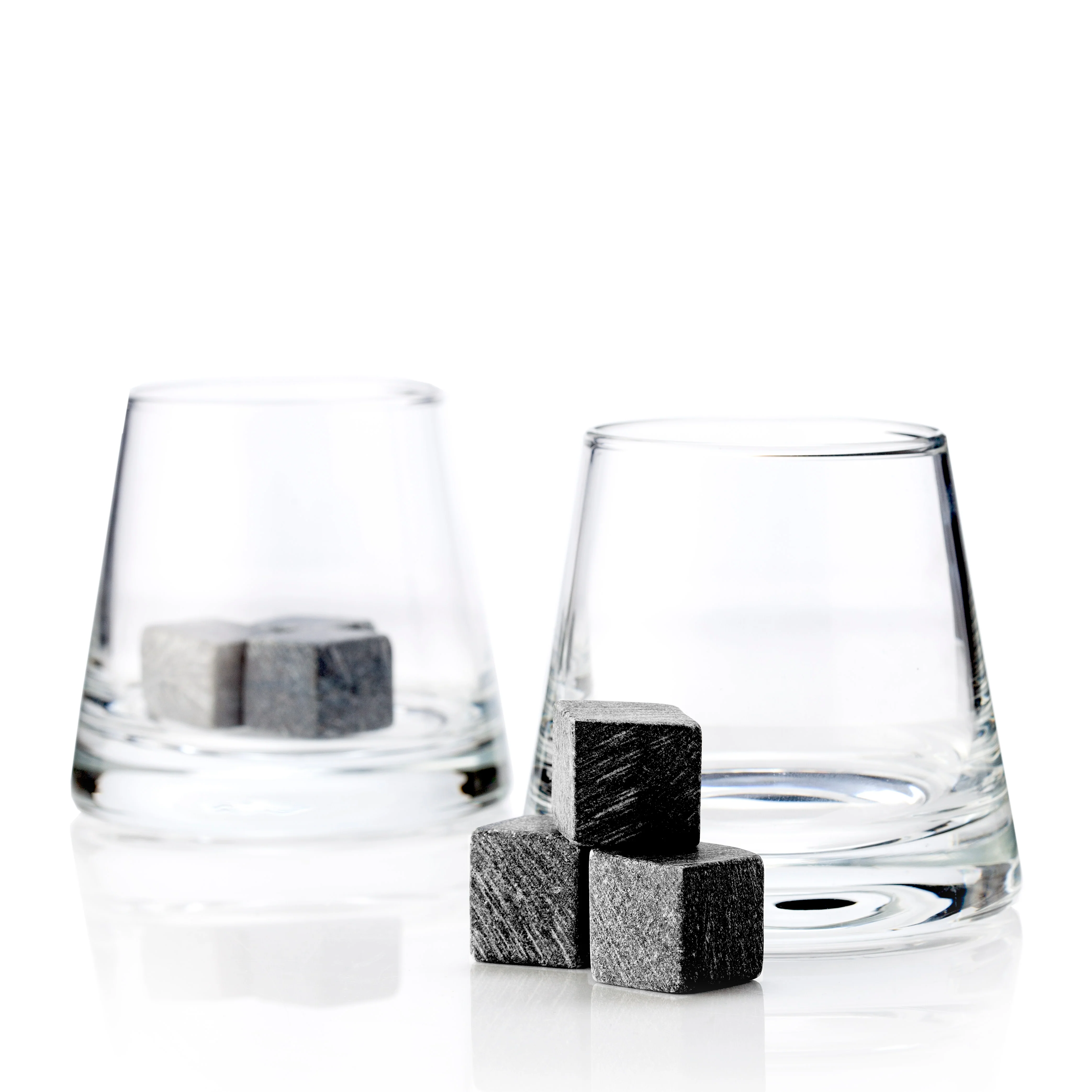 8-Piece Glacier Rocks Soapstone Cube and Tumbler Set - Image 2