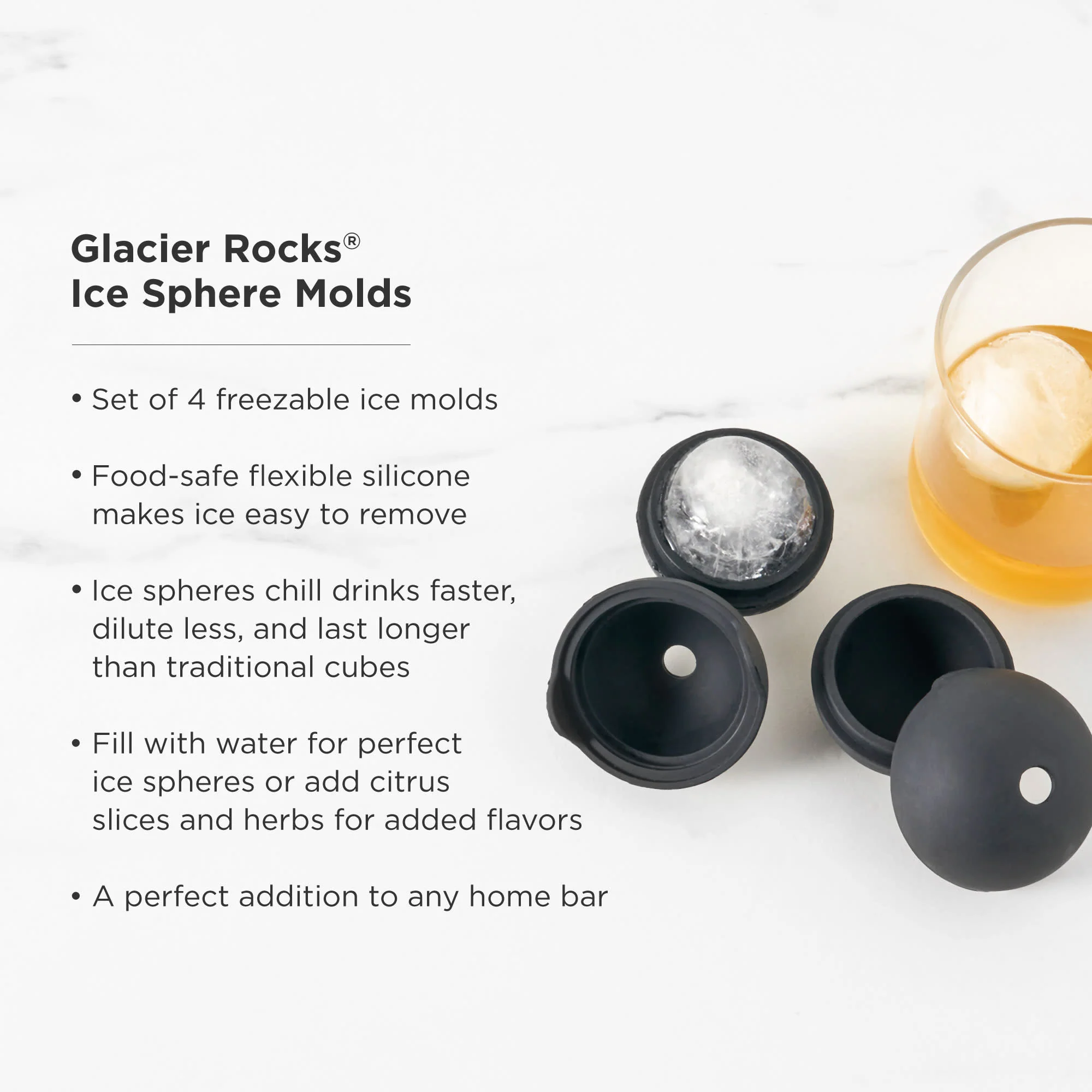 Glacier Ice Sphere Molds Set of 4 - Image 5