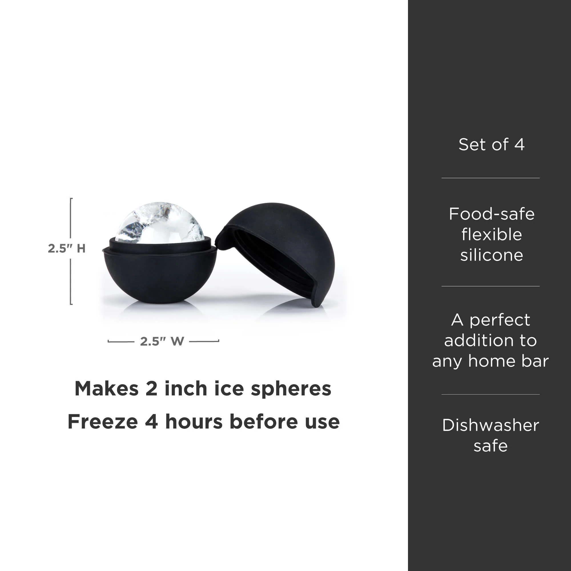 Glacier Ice Sphere Molds Set of 4 - Image 6