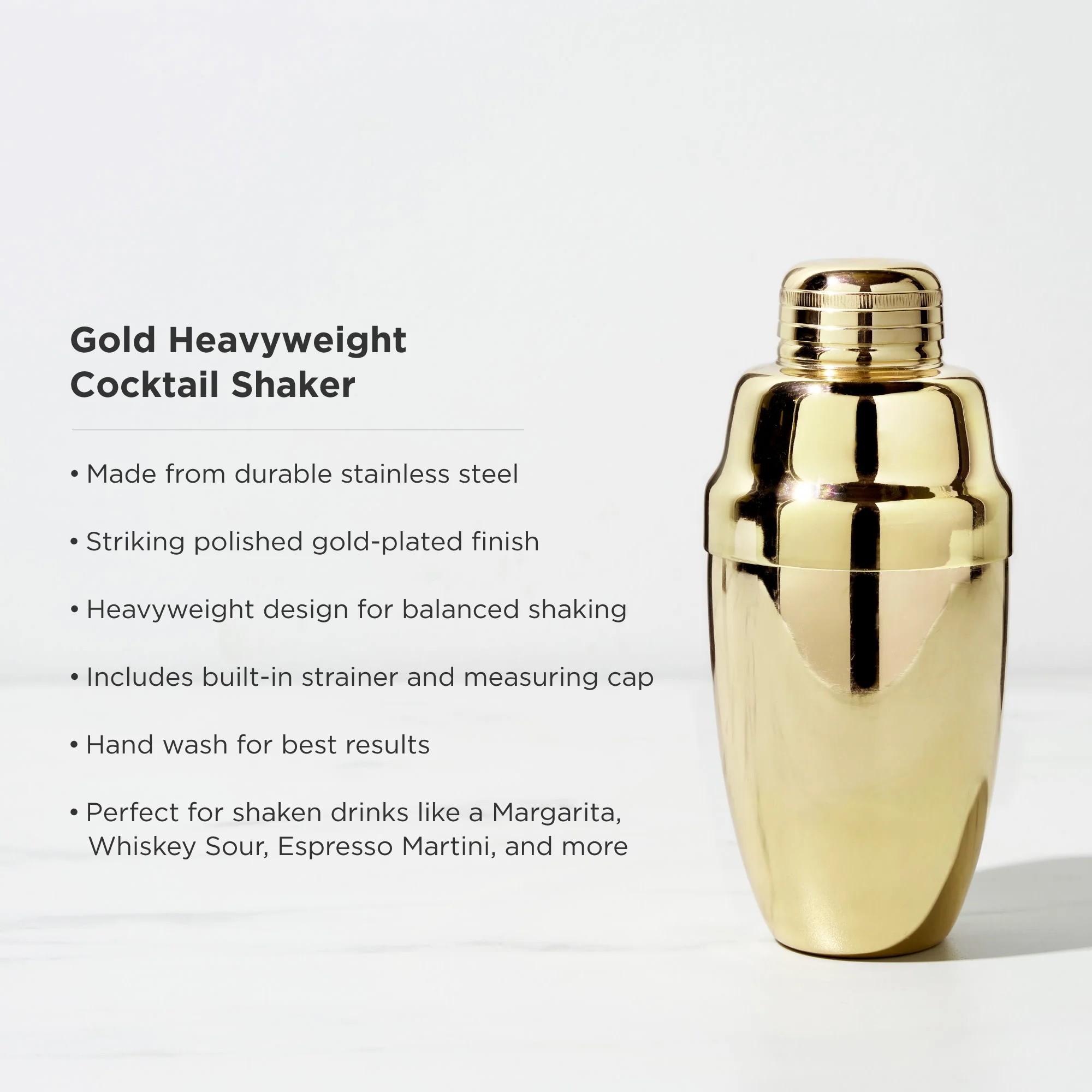 Belmont Heavyweight Cocktail Shaker - Image 5