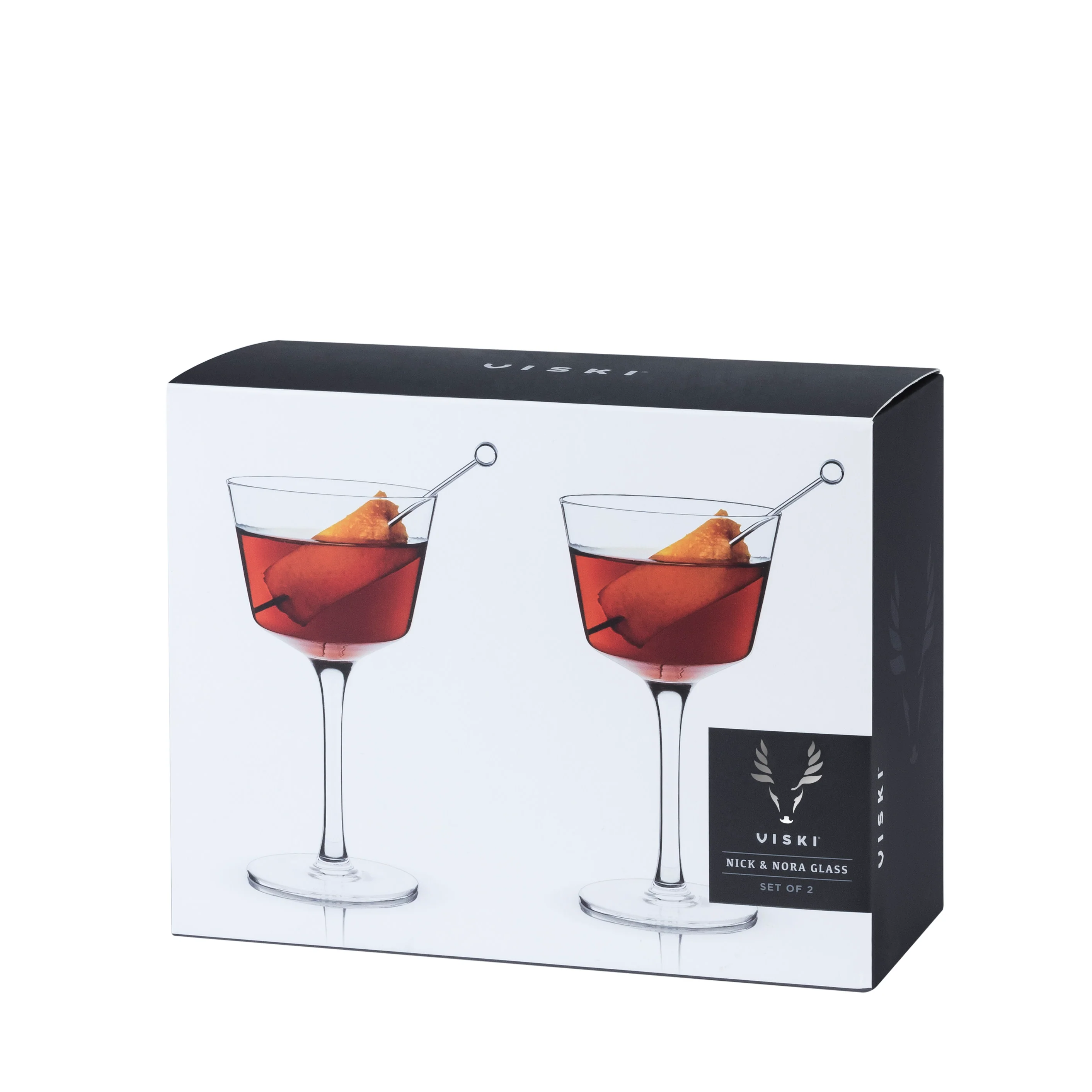 Raye Angled Crystal Nick & Nora Glasses Set of 2 - Image 7