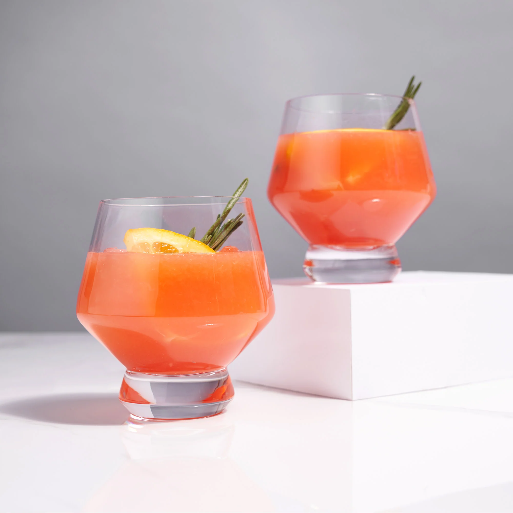 Raye Footed Crystal Punch Glasses Set of 2 - Image 3