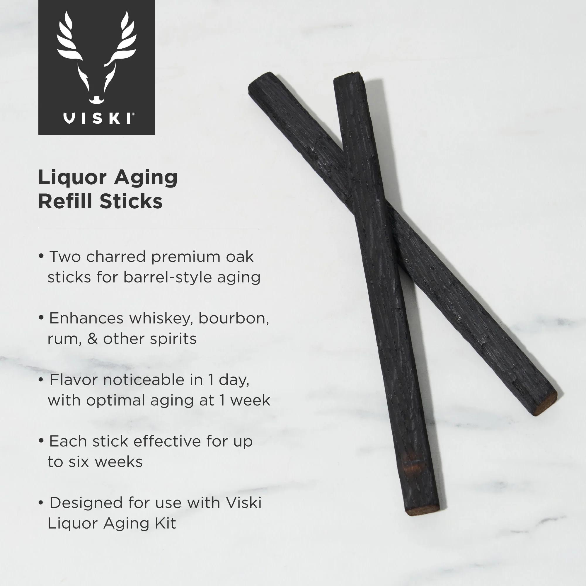 Alchemi Liquor Aging Kit Refill Sticks, Set of 2 - Image 5