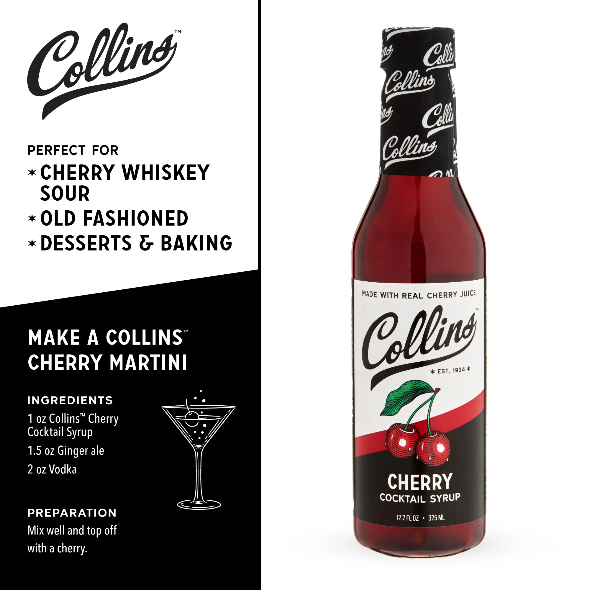 Cherry Cocktail Syrup 12.7 oz - Image 4