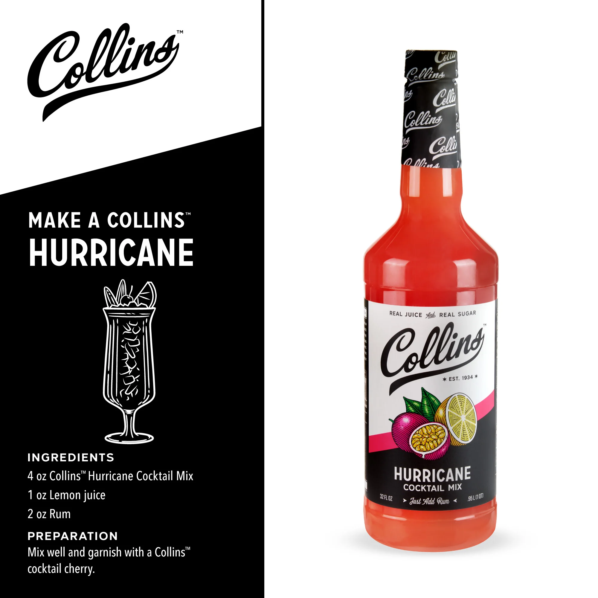 Hurricane Cocktail Mix 32 oz - Image 3