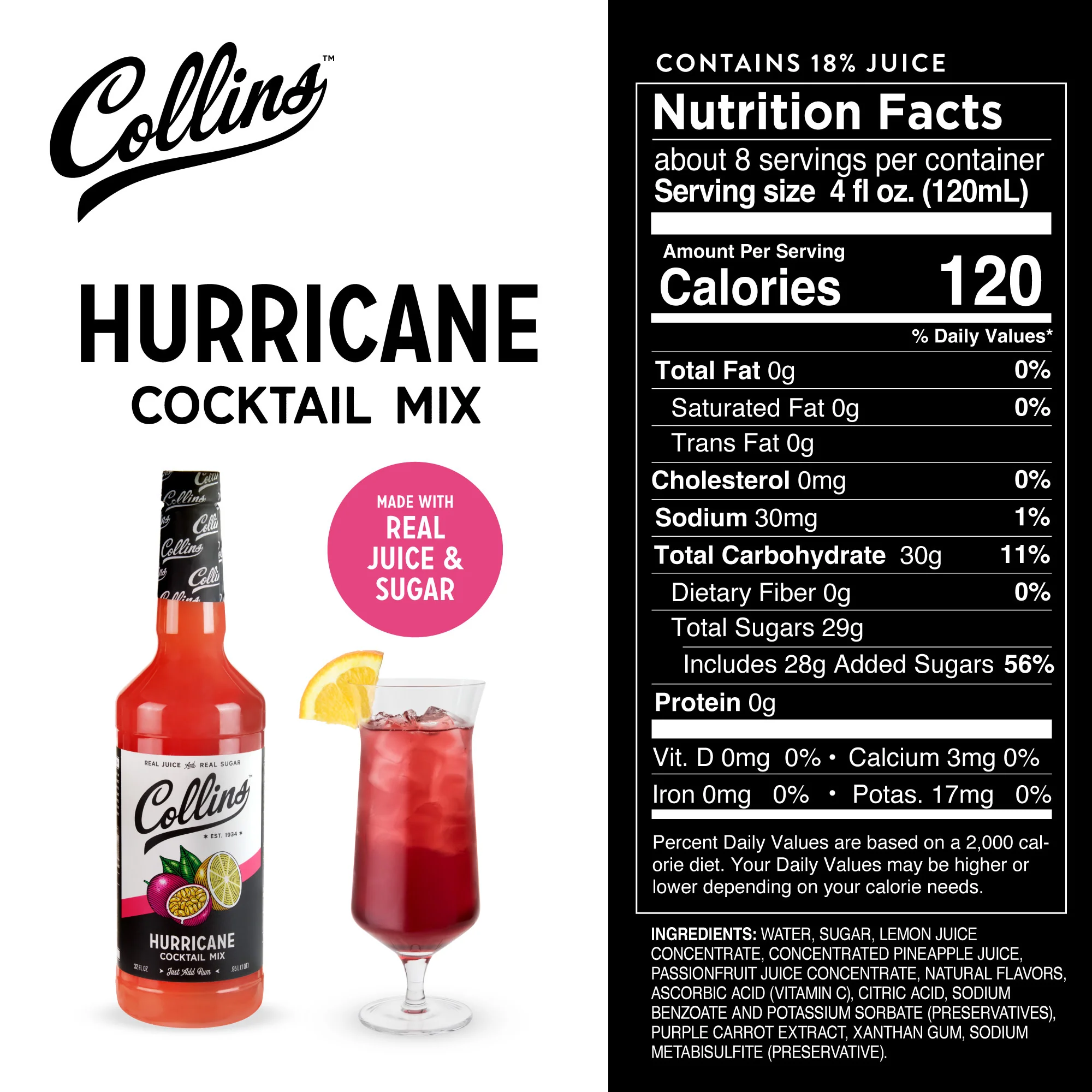 Hurricane Cocktail Mix 32 oz - Image 4