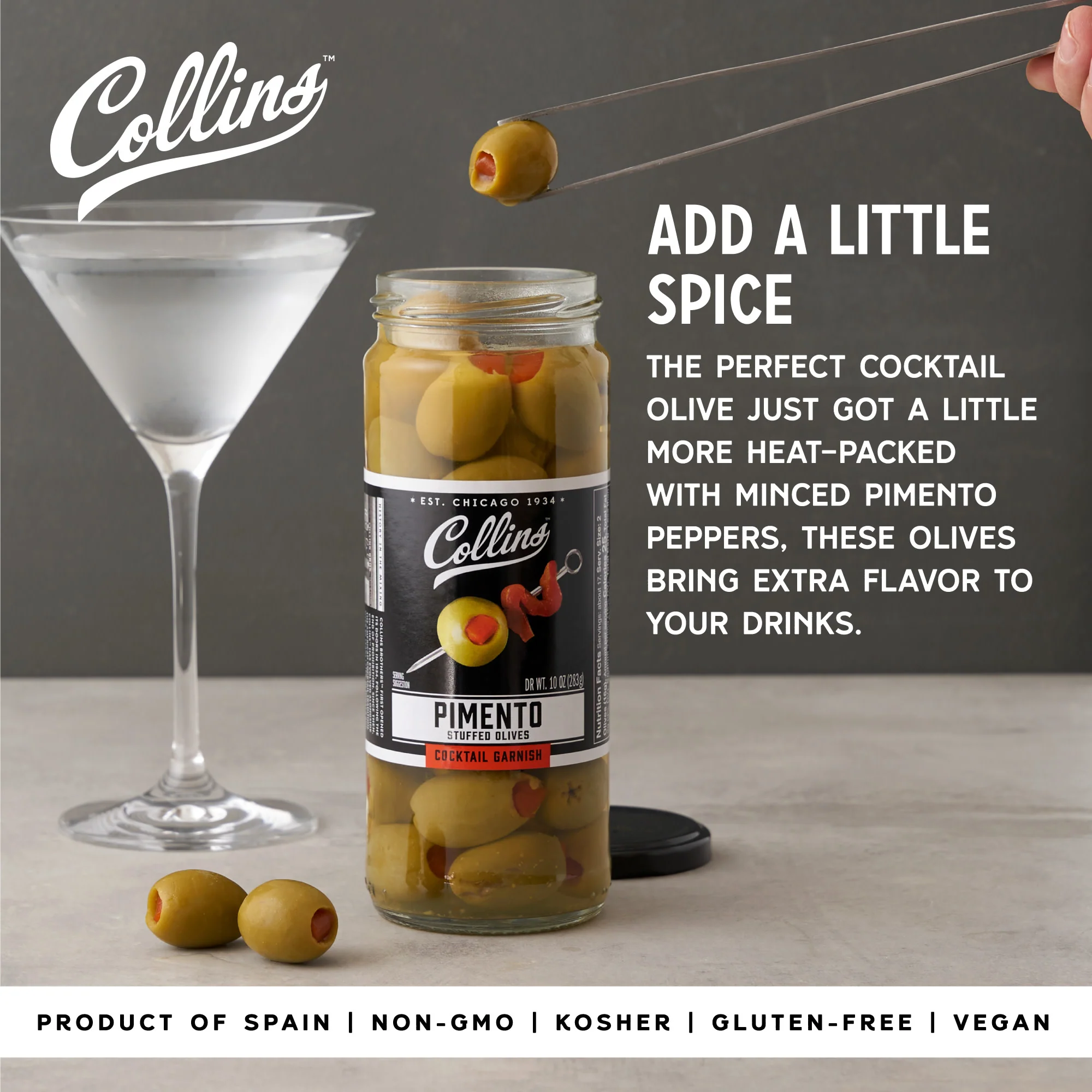Colossal Martini Pimento Olives 10 oz - Image 3