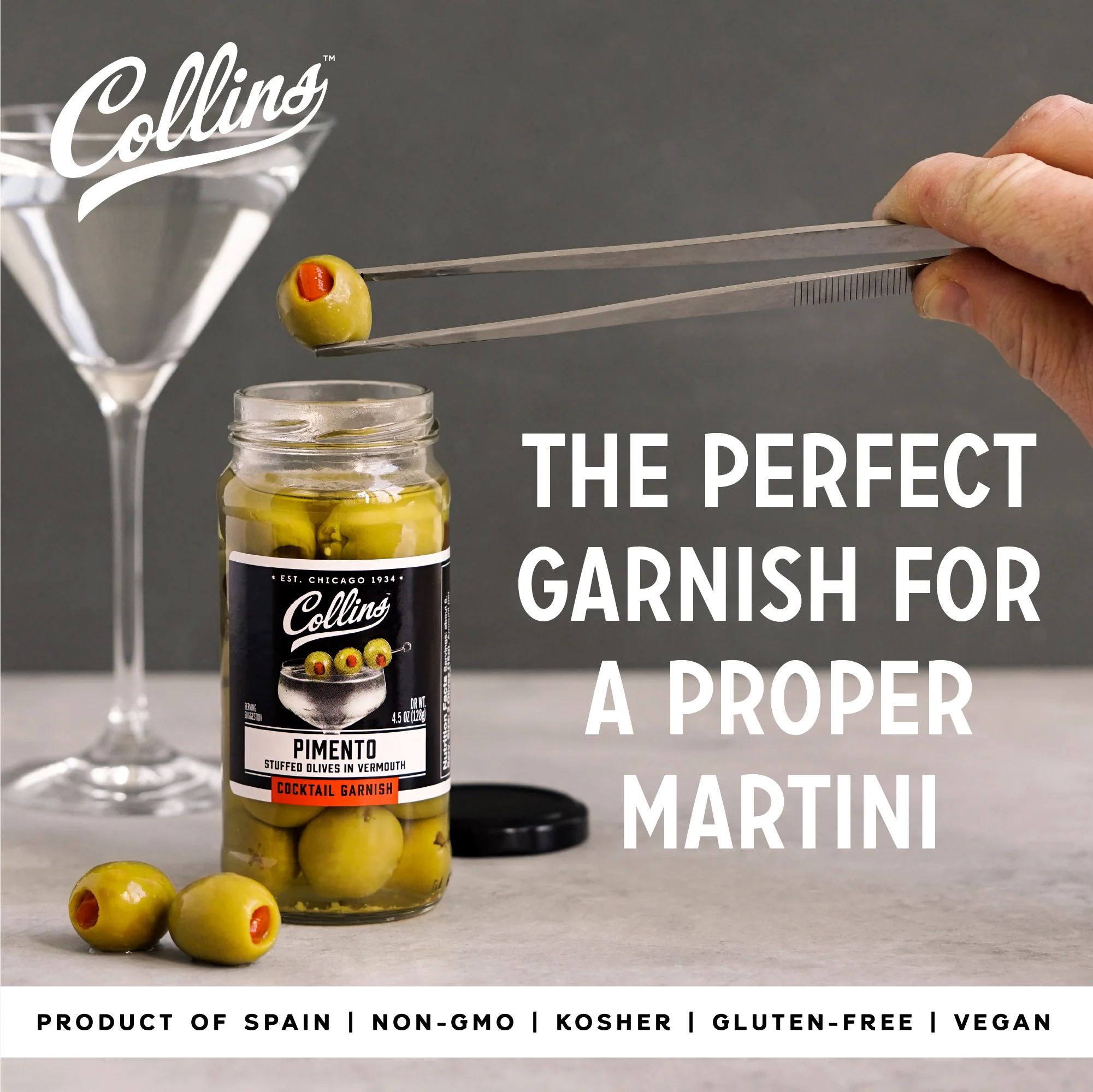 Vermouth Martini Pimento Olives 4.5 oz - Image 2