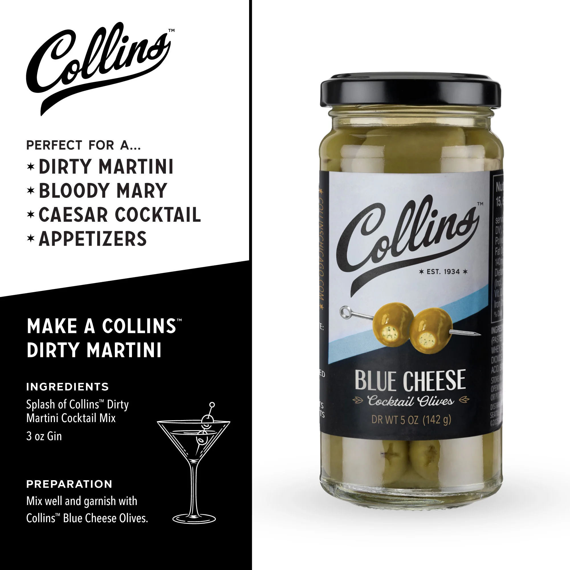 Gourmet Blue Cheese Olives 5 oz - Image 4